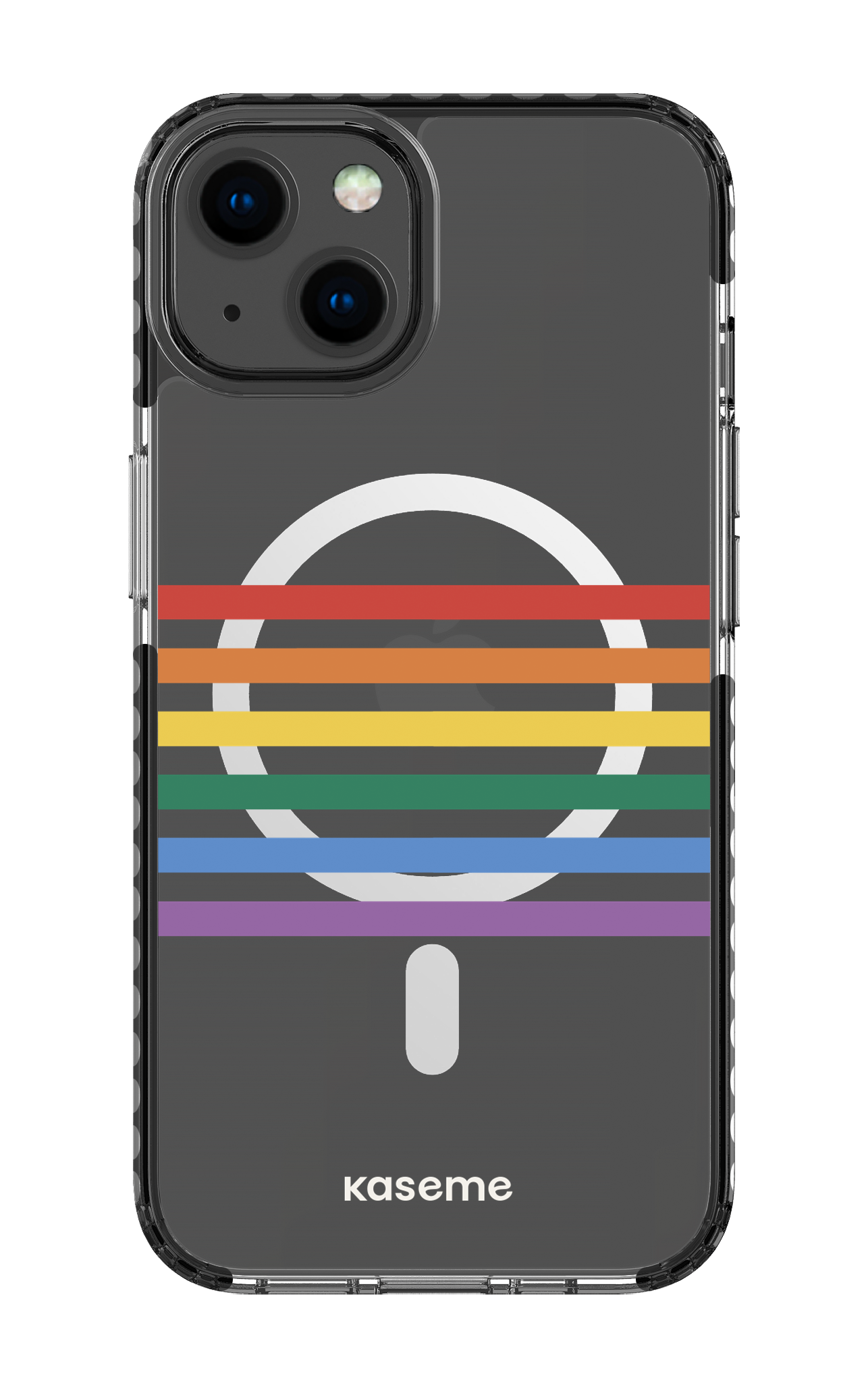 iPhone 13 Clear Case Magsafe - Black Out and proud clear case -