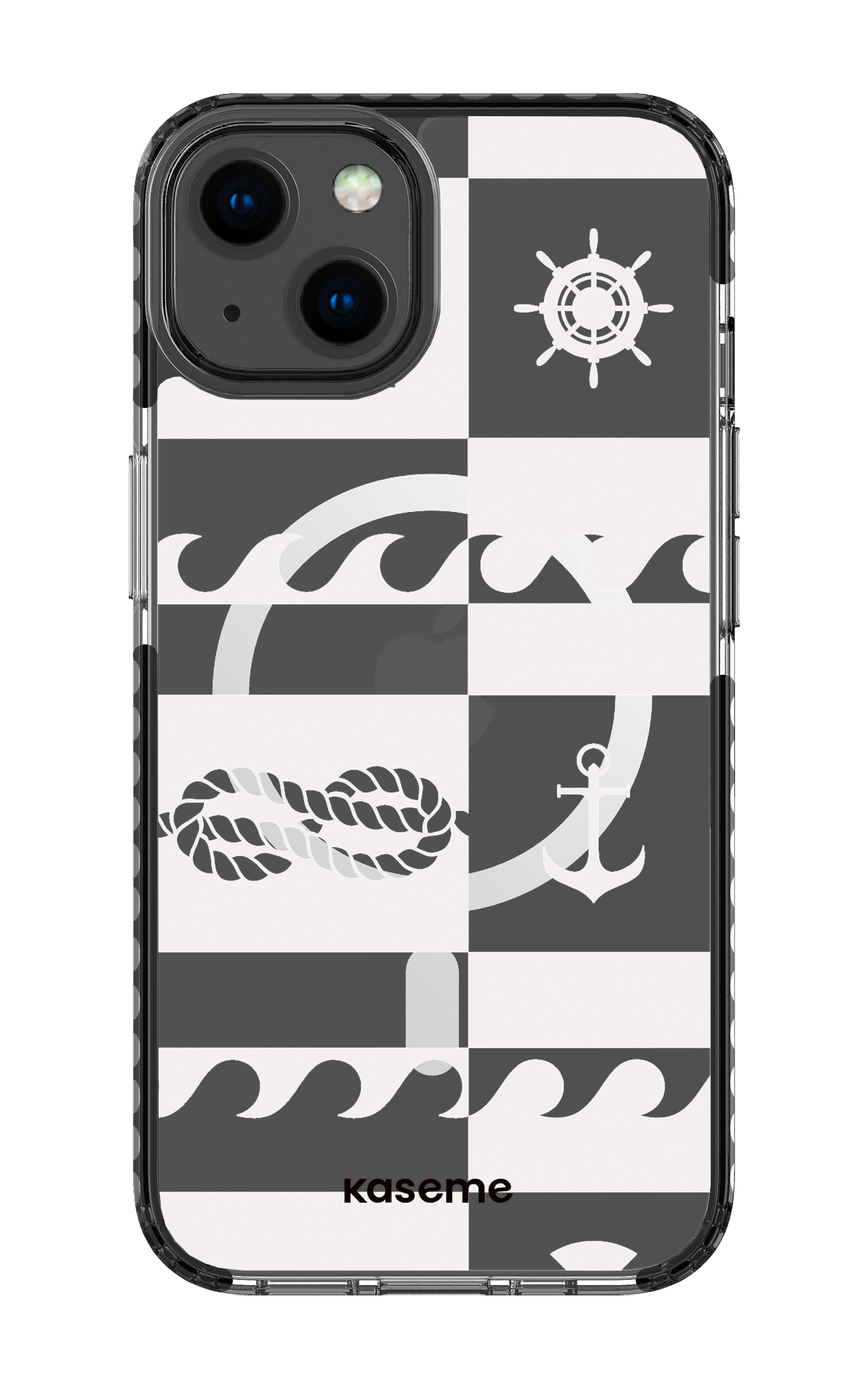 iPhone 13 Clear Case Magsafe - Black Sail Clear Case -