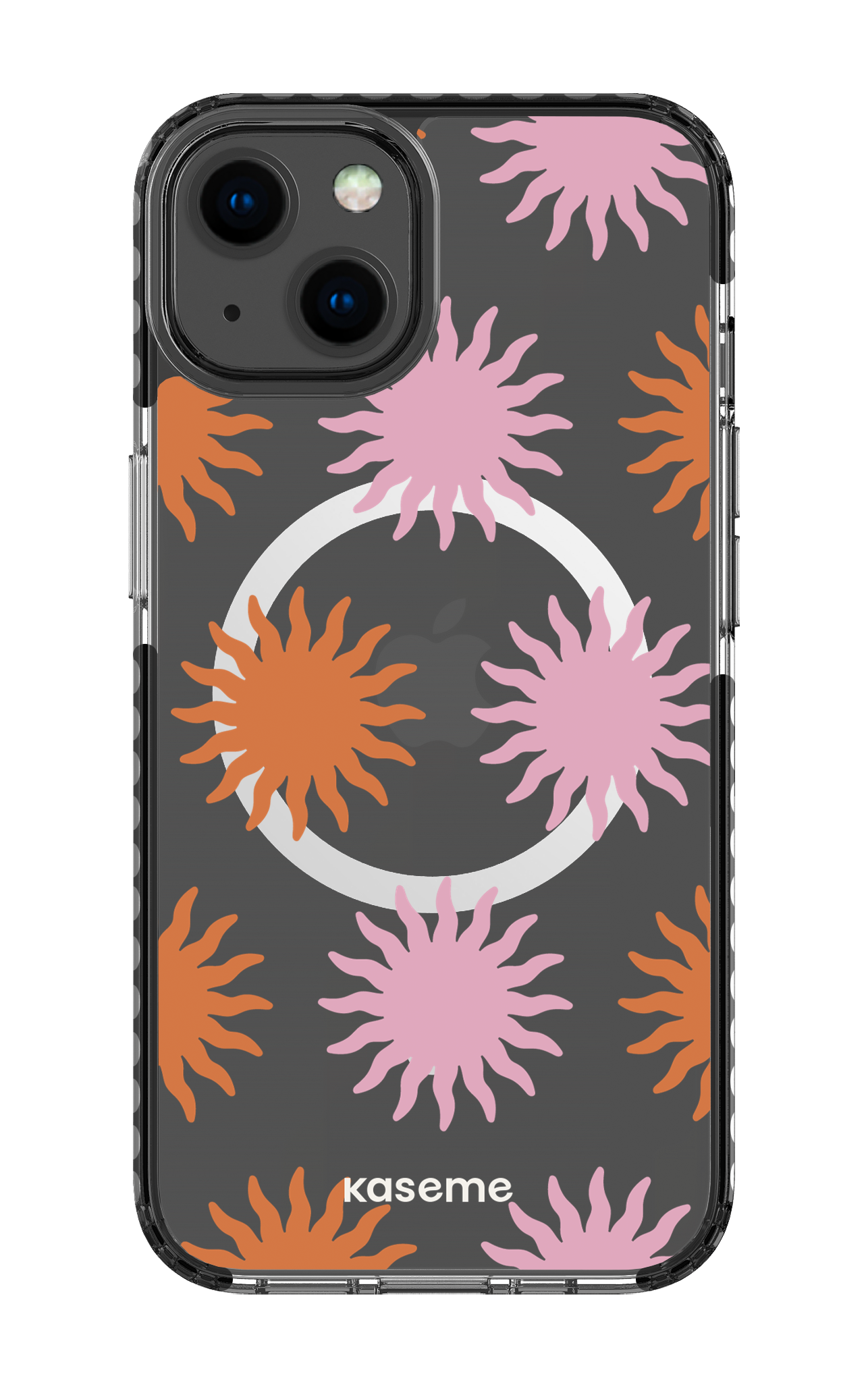 iPhone 13 Clear Case Magsafe - Black Vitamin Sea Clear Case -