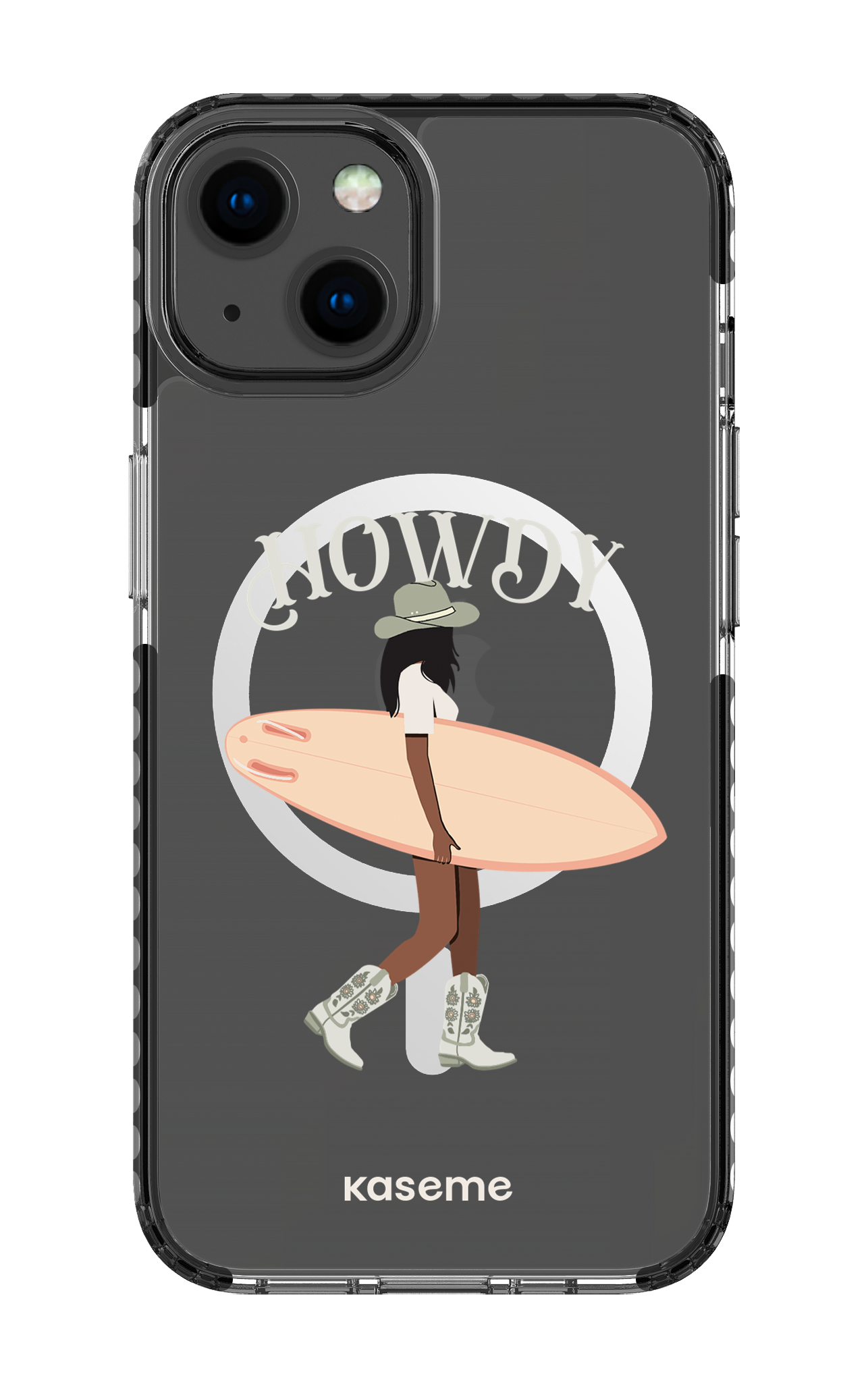 iPhone 13 Clear Case Magsafe - Black Westsea Green Clear Case -