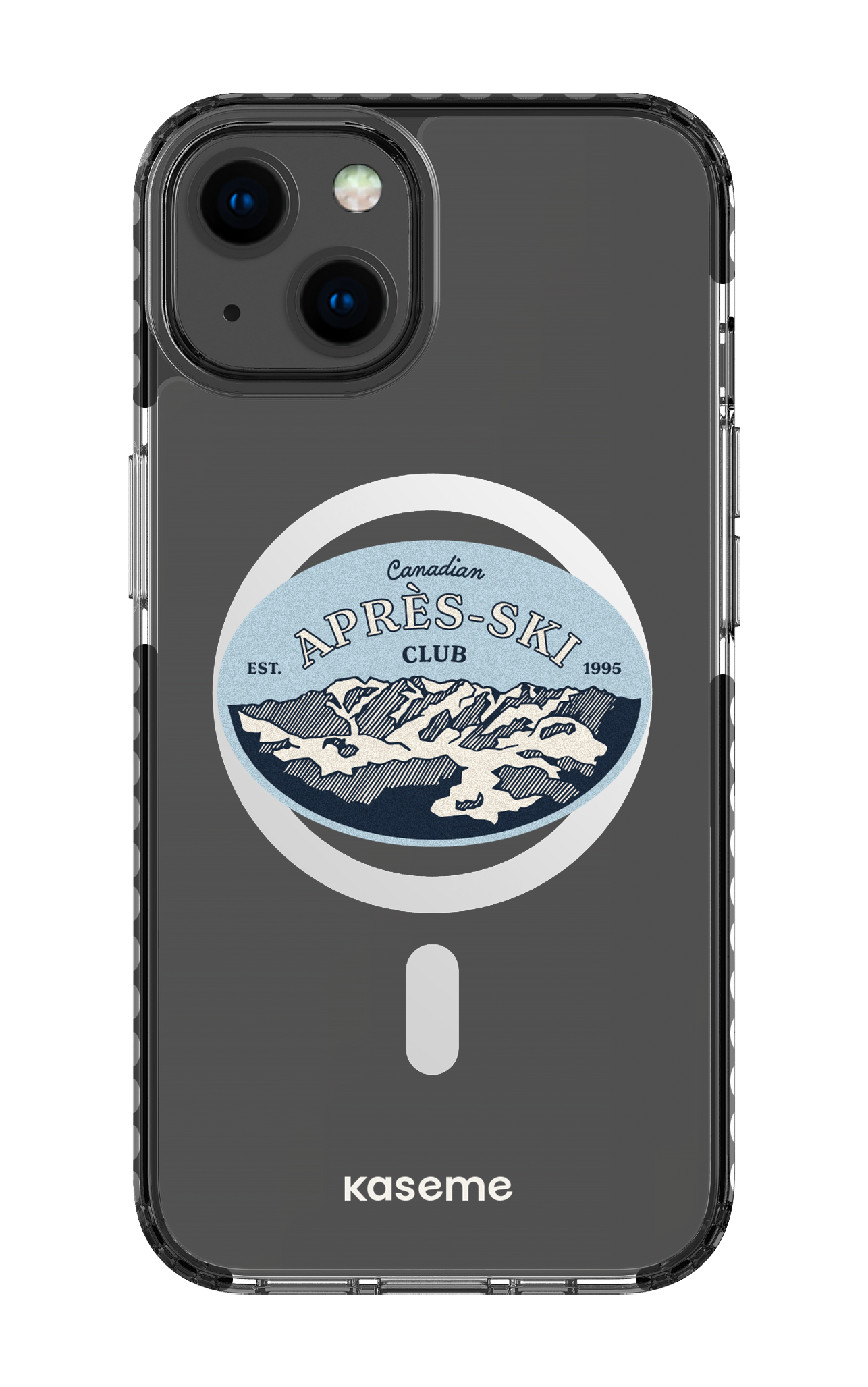 iPhone 13 Clear Case Magsafe - Black Whistler Clear Case -