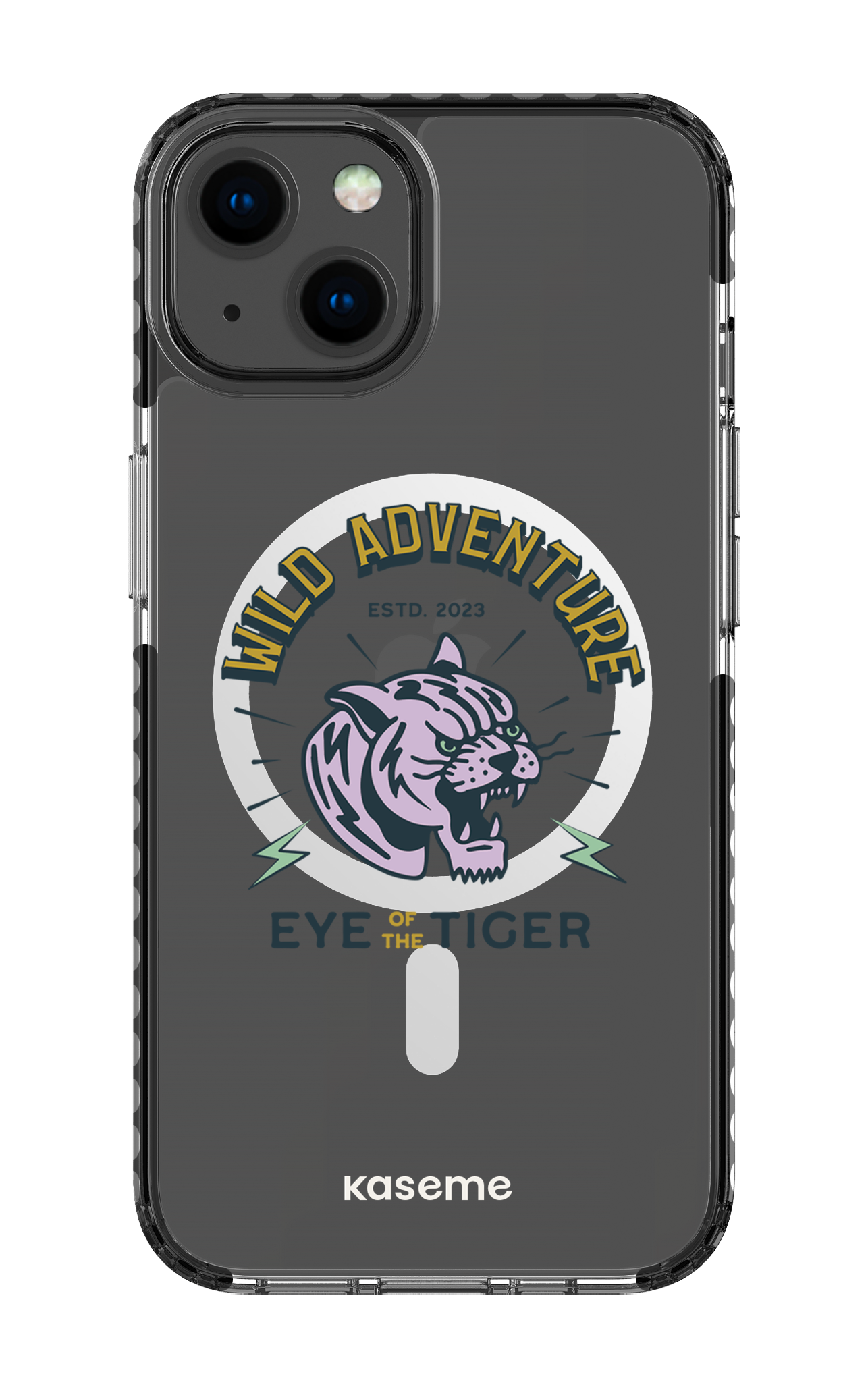 iPhone 13 Clear Case Magsafe - Black Wildcats clear case -