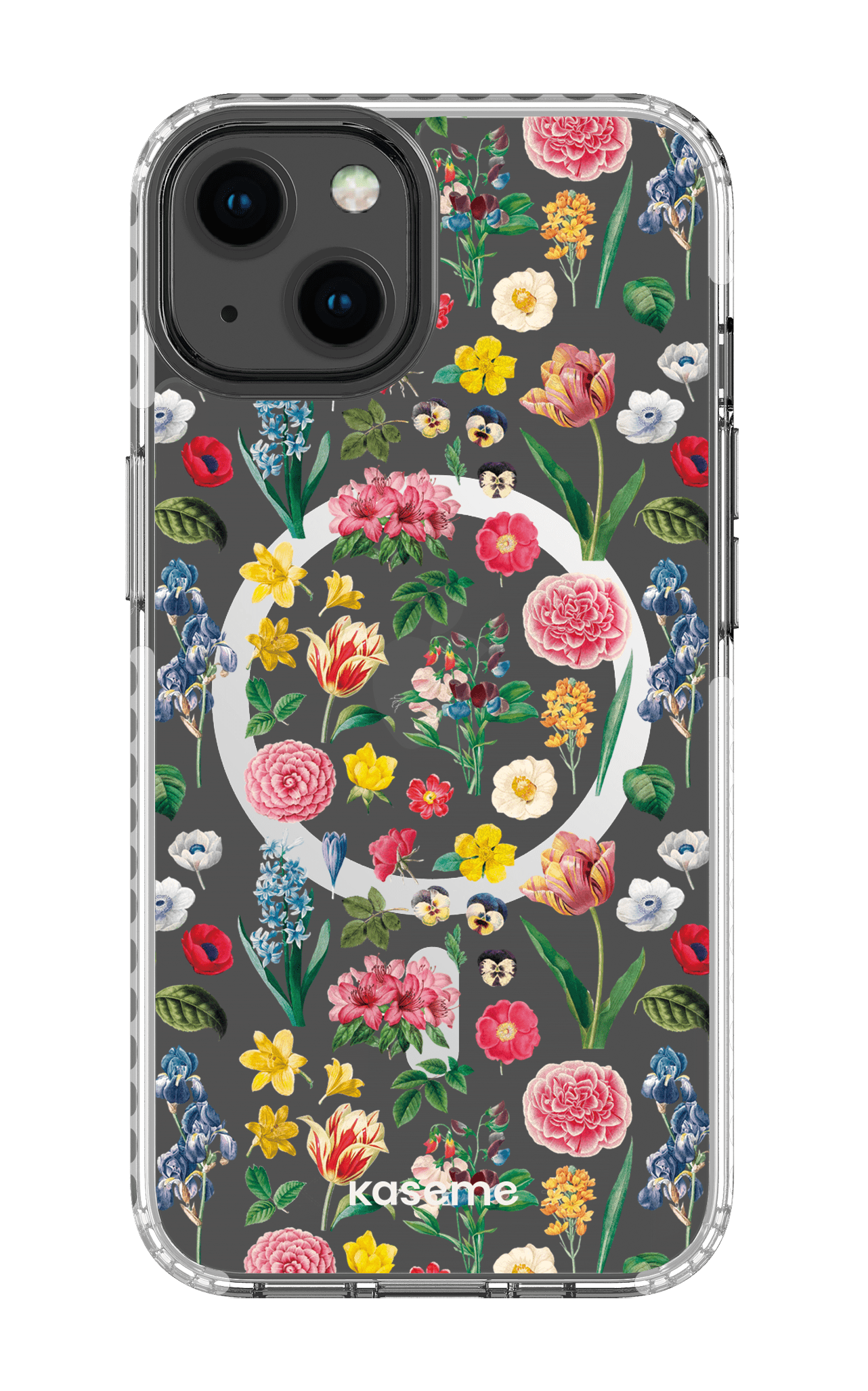 iPhone 13 Clear Case Magsafe - White Amelia Clear Case -