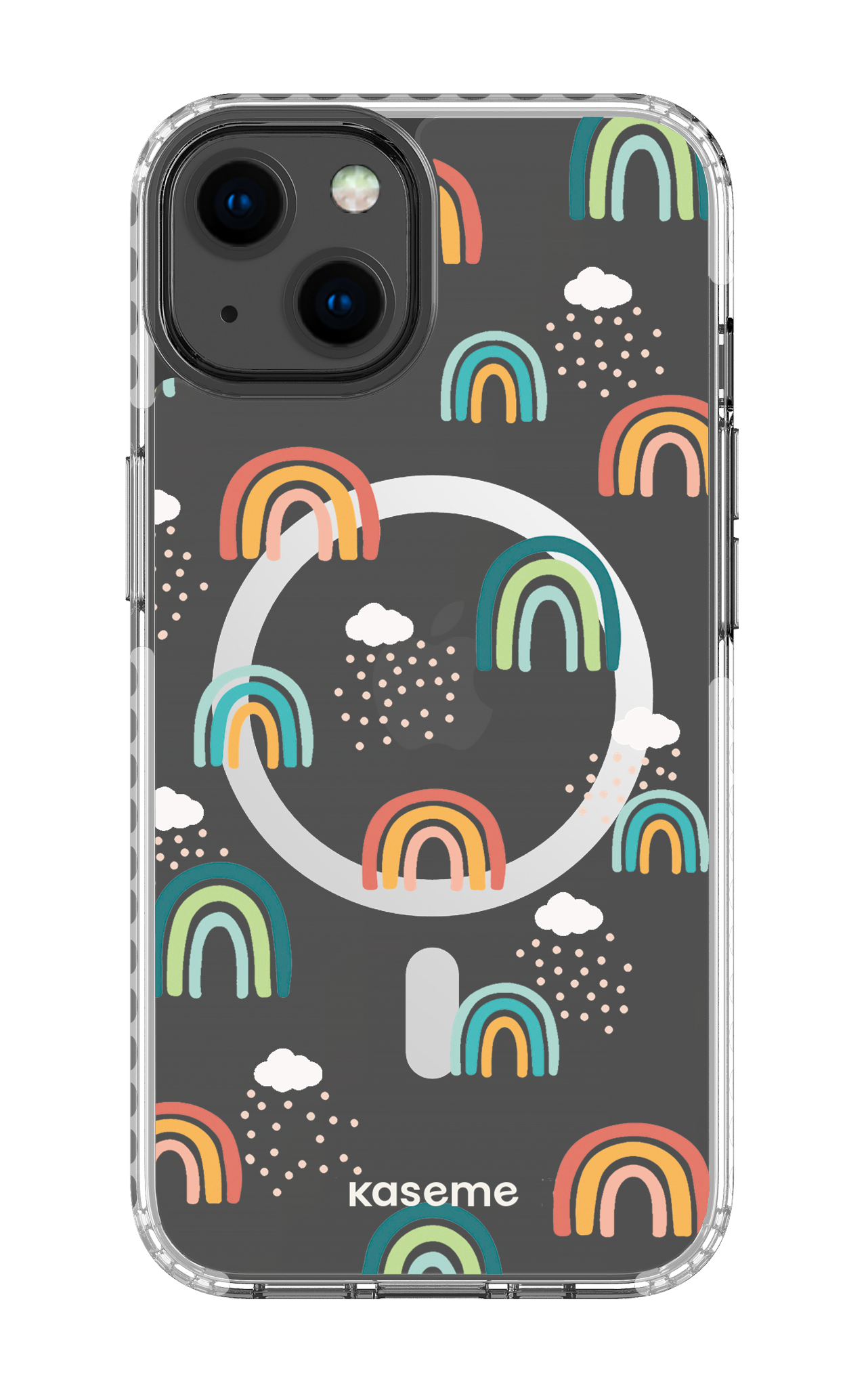 iPhone 13 Clear Case Magsafe - White Be You Clear Case -