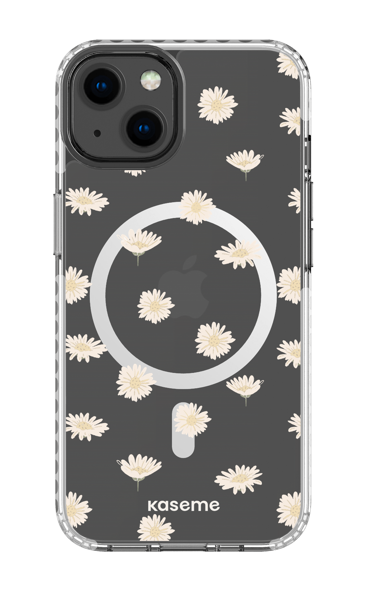 iPhone 13 Clear Case Magsafe - White Bella Clear Case -