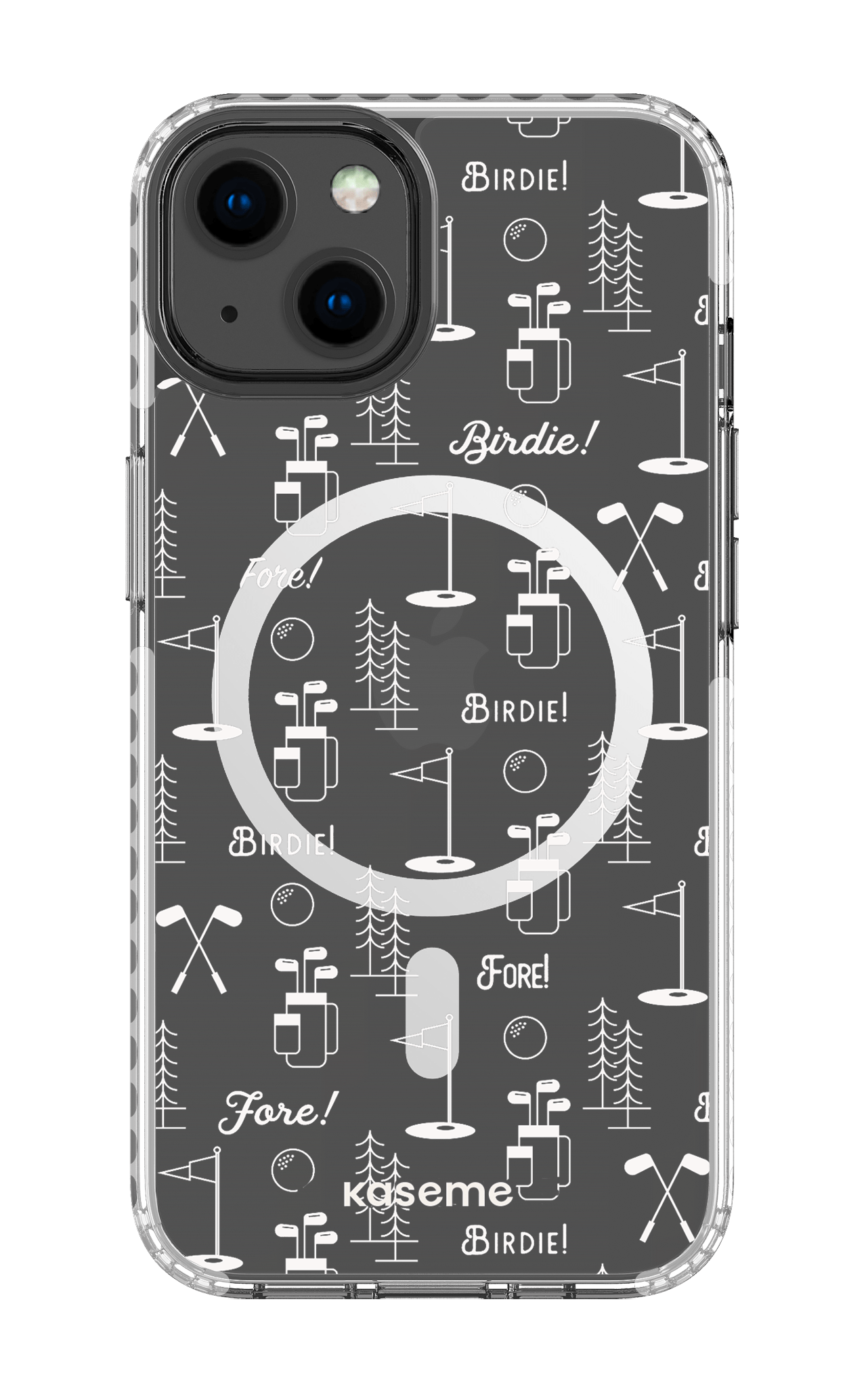 iPhone 13 Clear Case Magsafe - White Fore clear case -