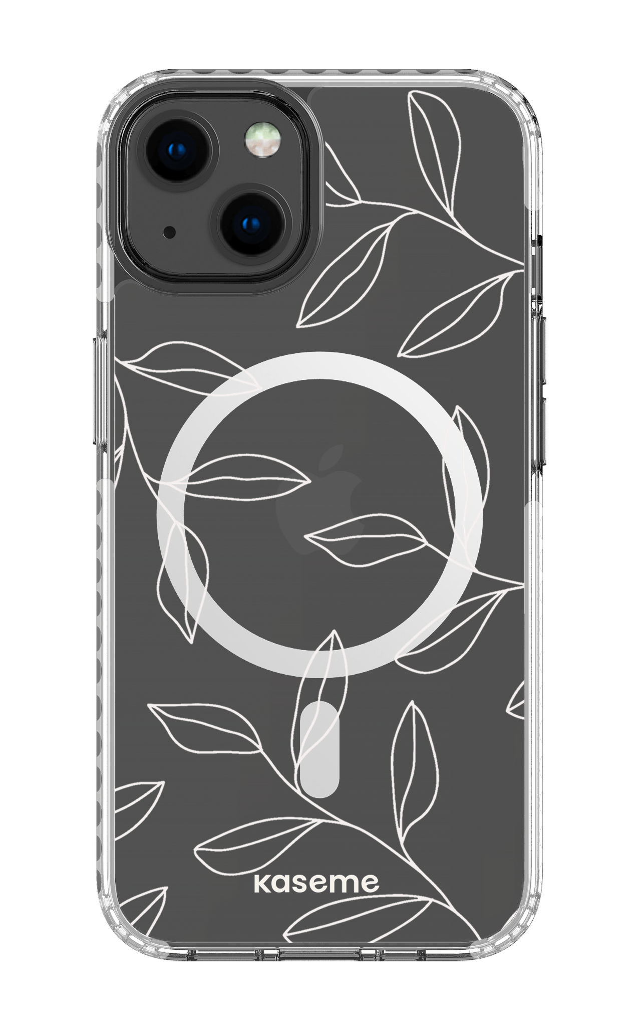 iPhone 13 Clear Case Magsafe - White Gloomy Clear Case -