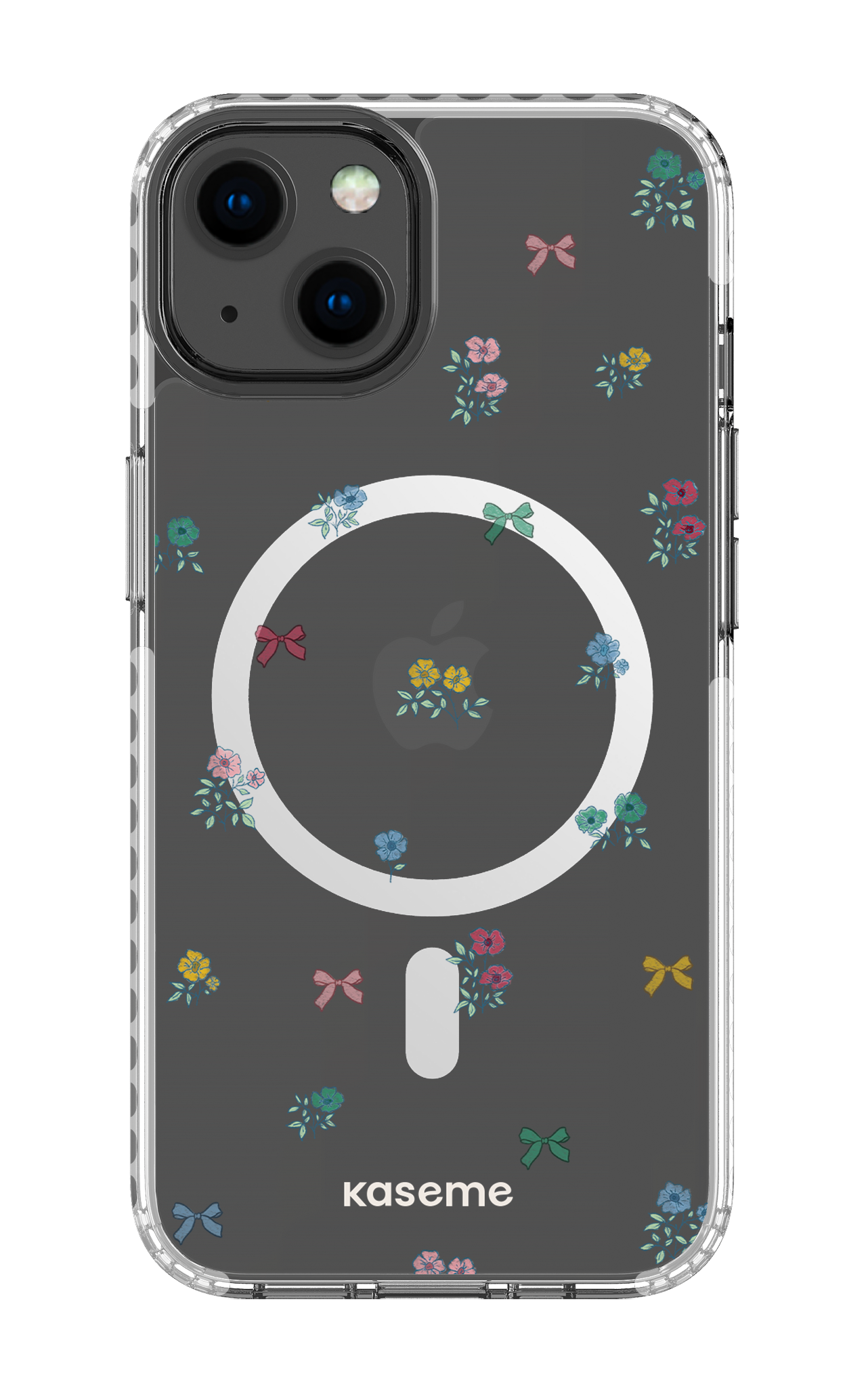 iPhone 13 Clear Case Magsafe - White Graceful Clear Case -