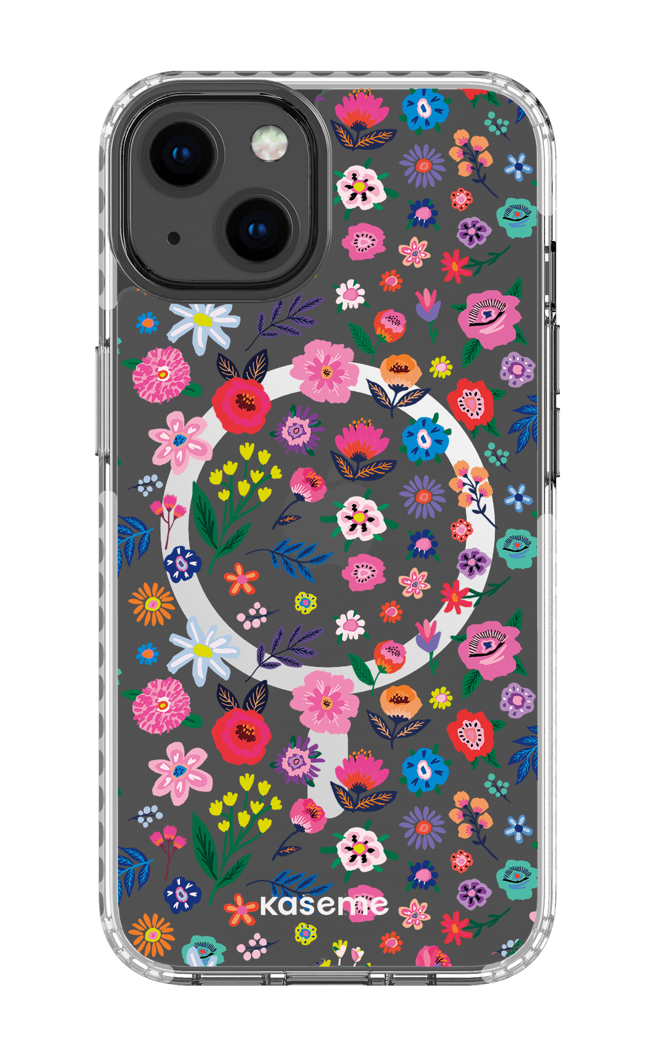 iPhone 13 Clear Case Magsafe - White Hallucinate Clear Case -