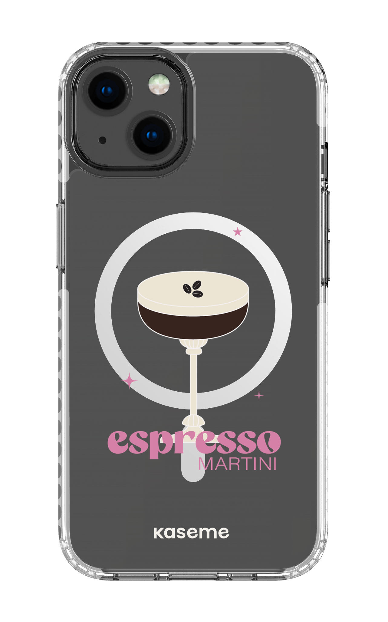 iPhone 13 Clear Case Magsafe - White Hold My Tiny Clear Case -