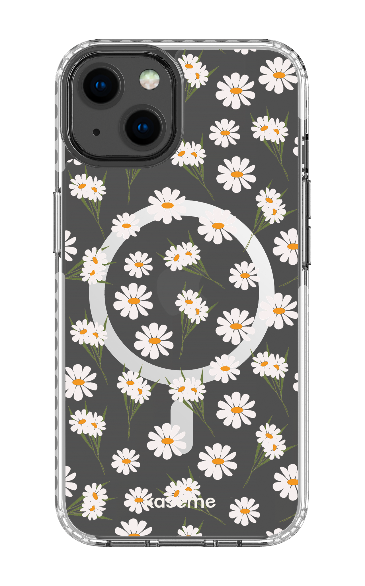 iPhone 13 Clear Case Magsafe - White Jane Clear Case -