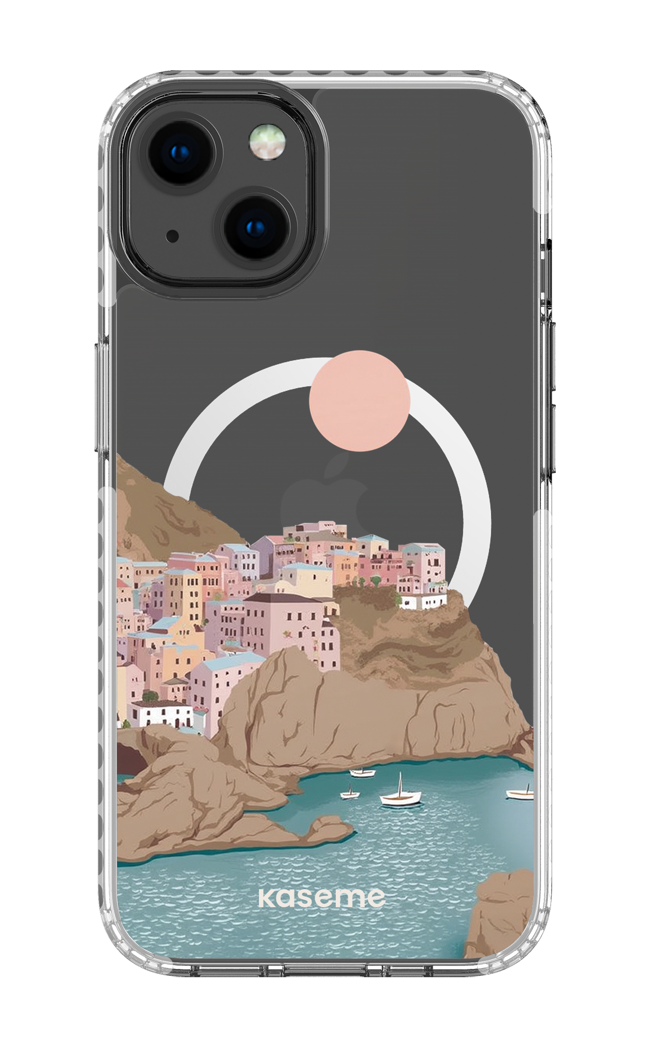 iPhone 13 Clear Case Magsafe - White Mediterrana Clear Case -