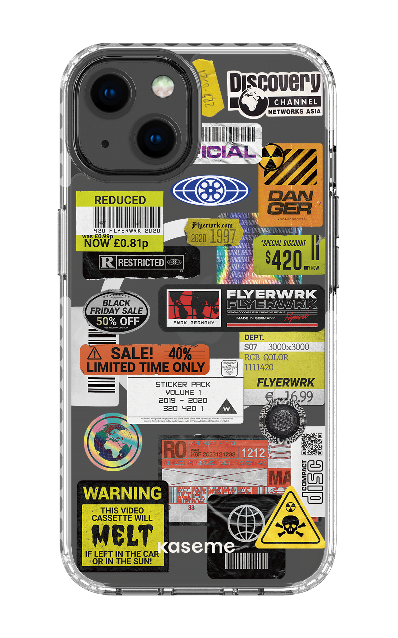 iPhone 13 Clear Case Magsafe - White Melt Clear Case -