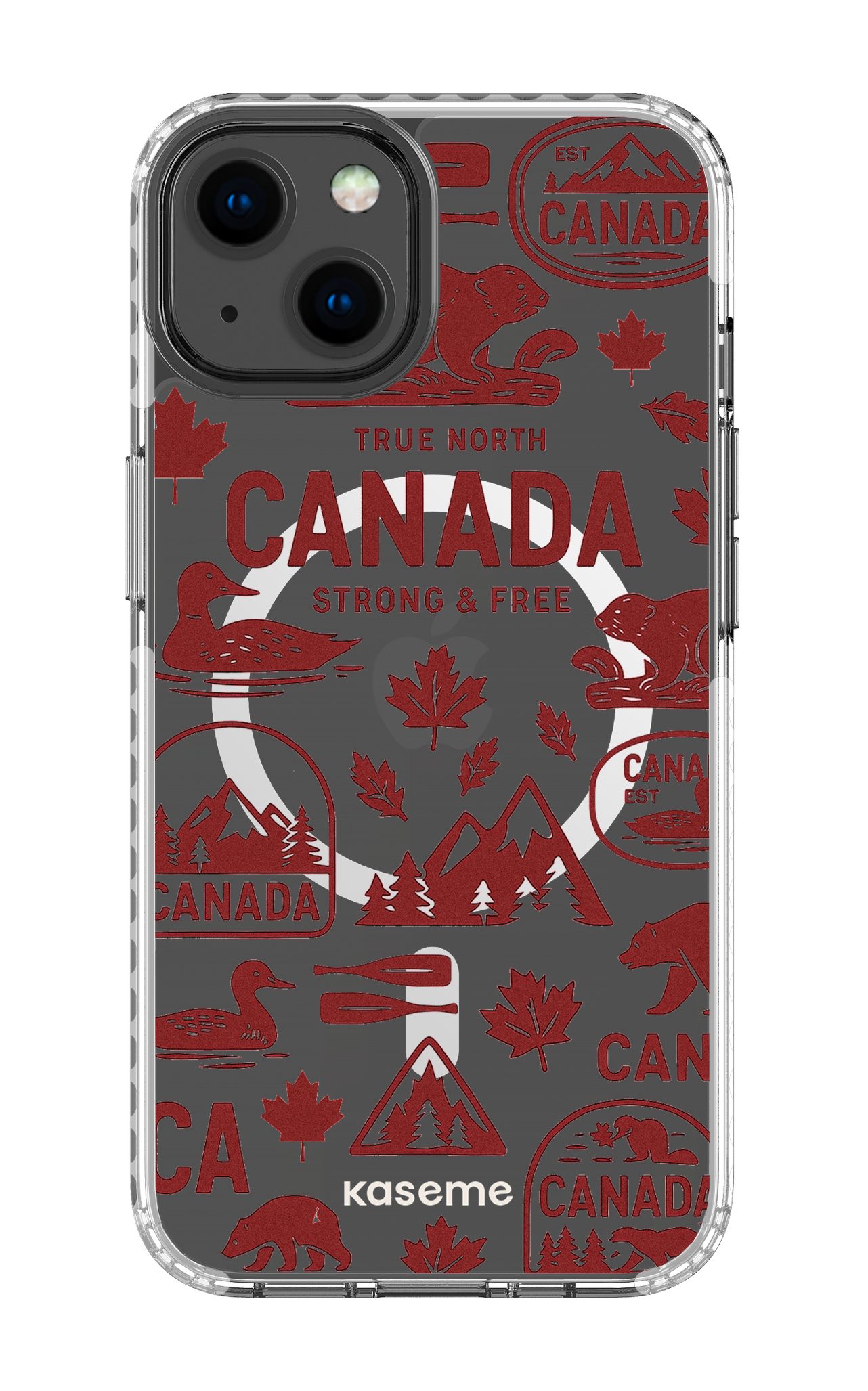 iPhone 13 Clear Case Magsafe - White Oh Canada -