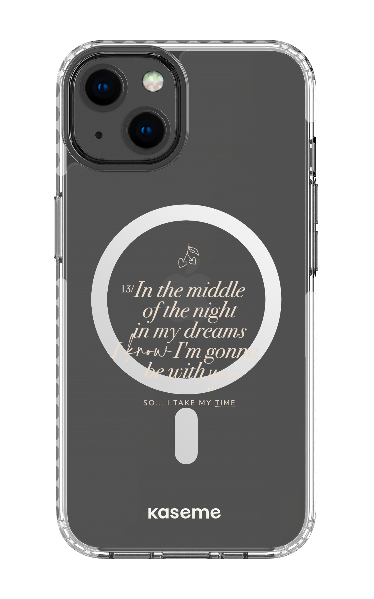 iPhone 13 Clear Case Magsafe - White Ready For It Clear Case -