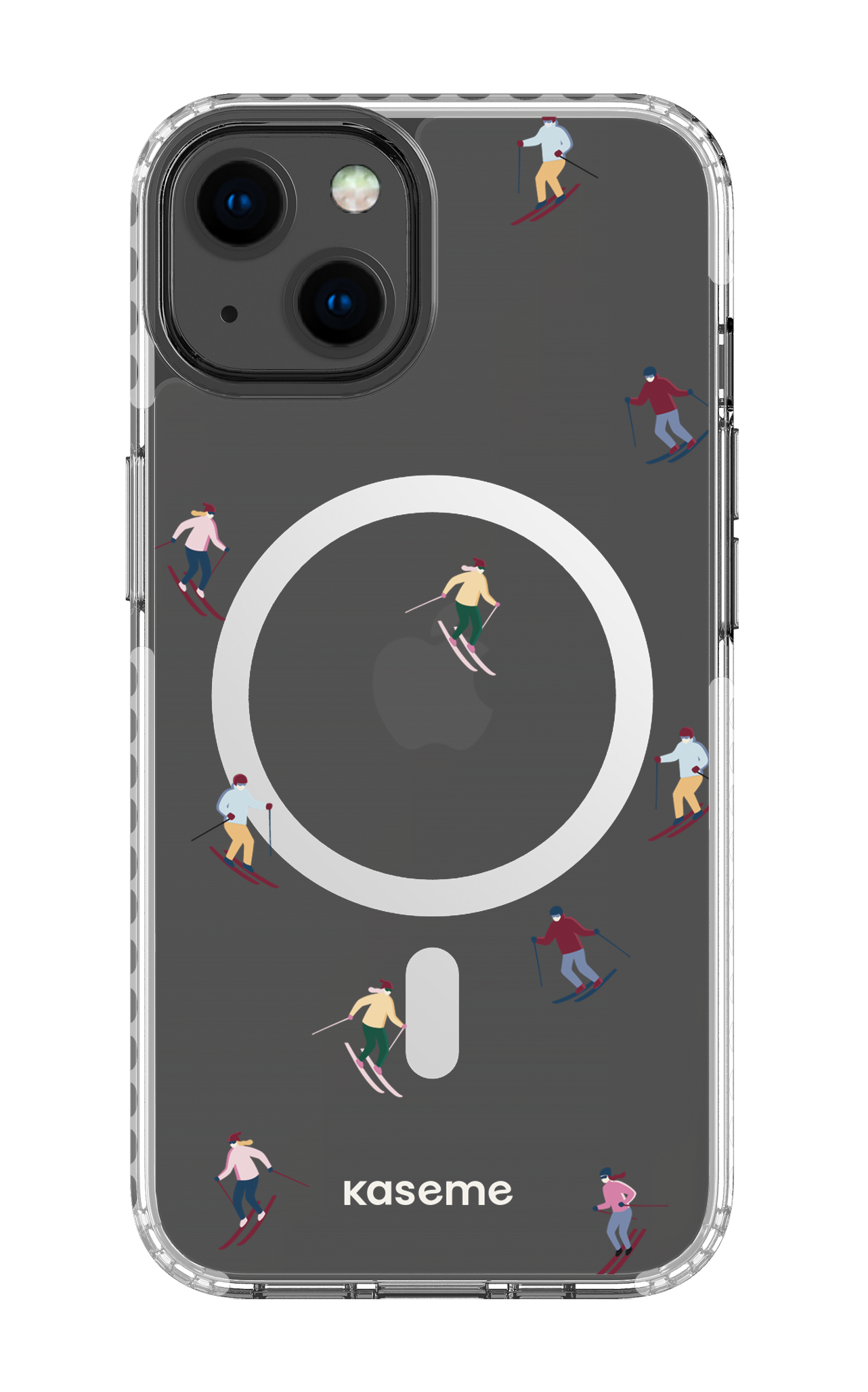 iPhone 13 Clear Case Magsafe - White Slope Clear Case -