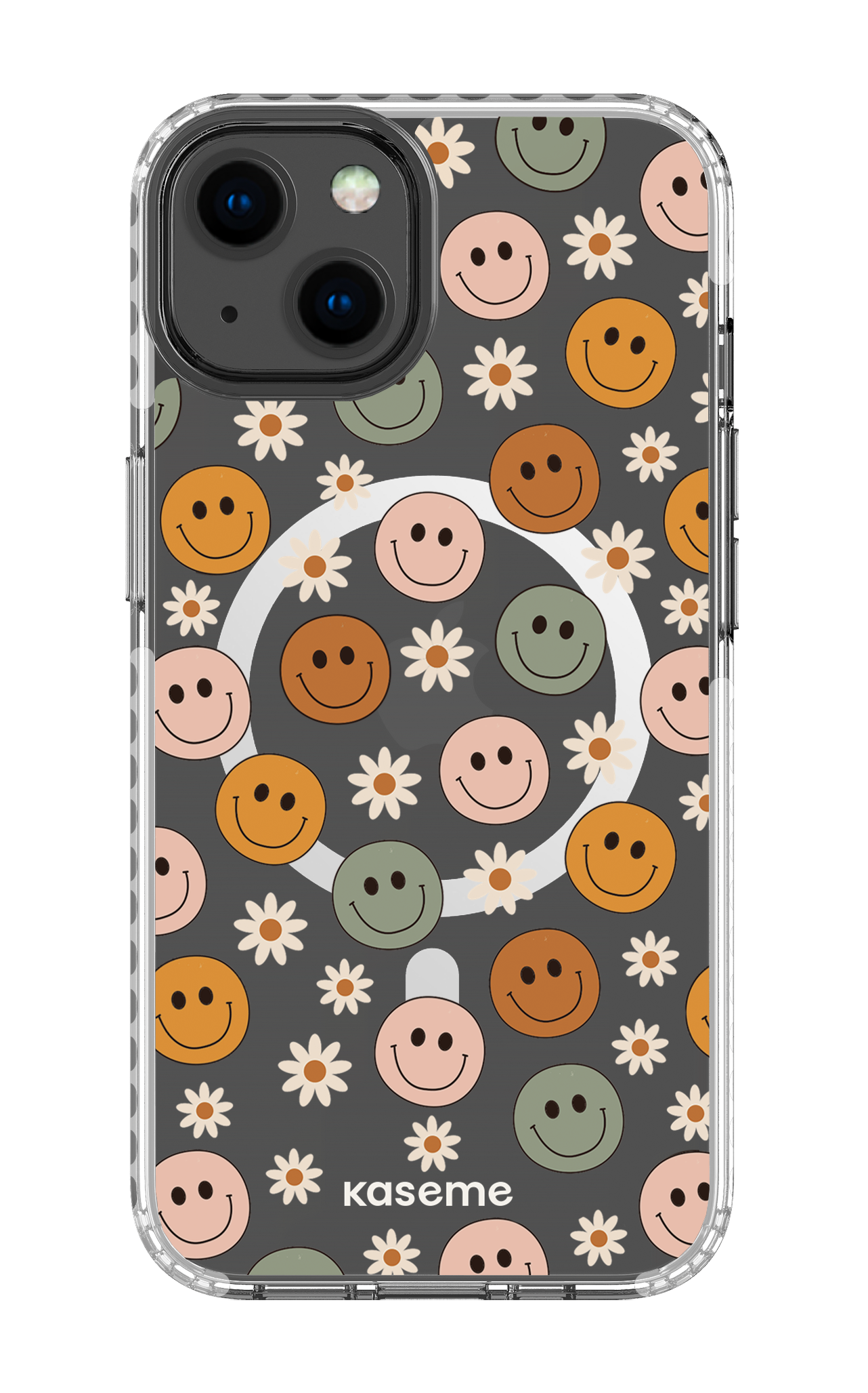 iPhone 13 Clear Case Magsafe - White Smirk Clear Case -