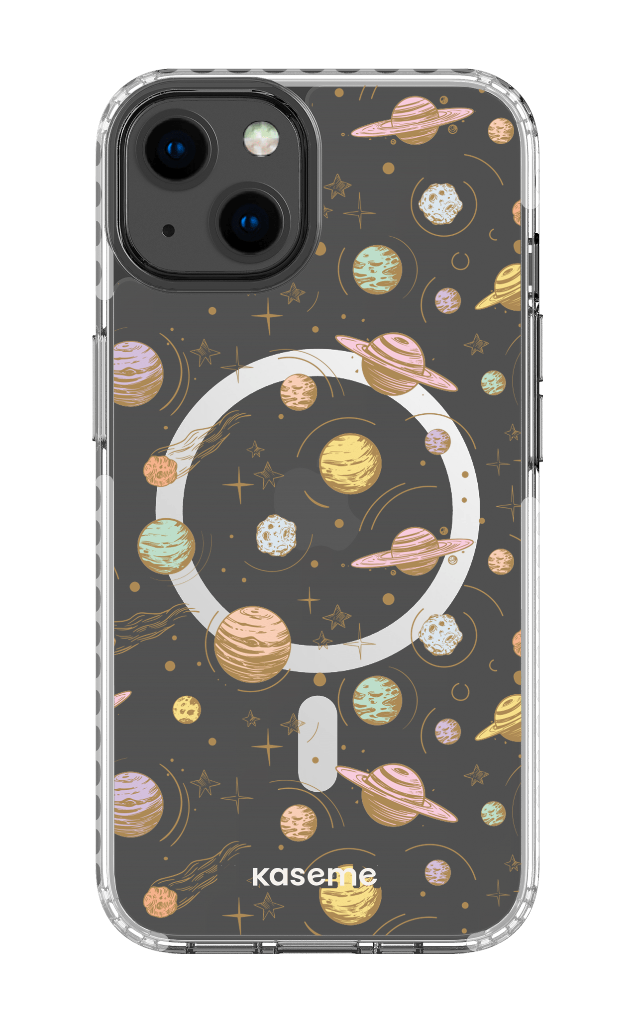 iPhone 13 Clear Case Magsafe - White Solar Clear Case -