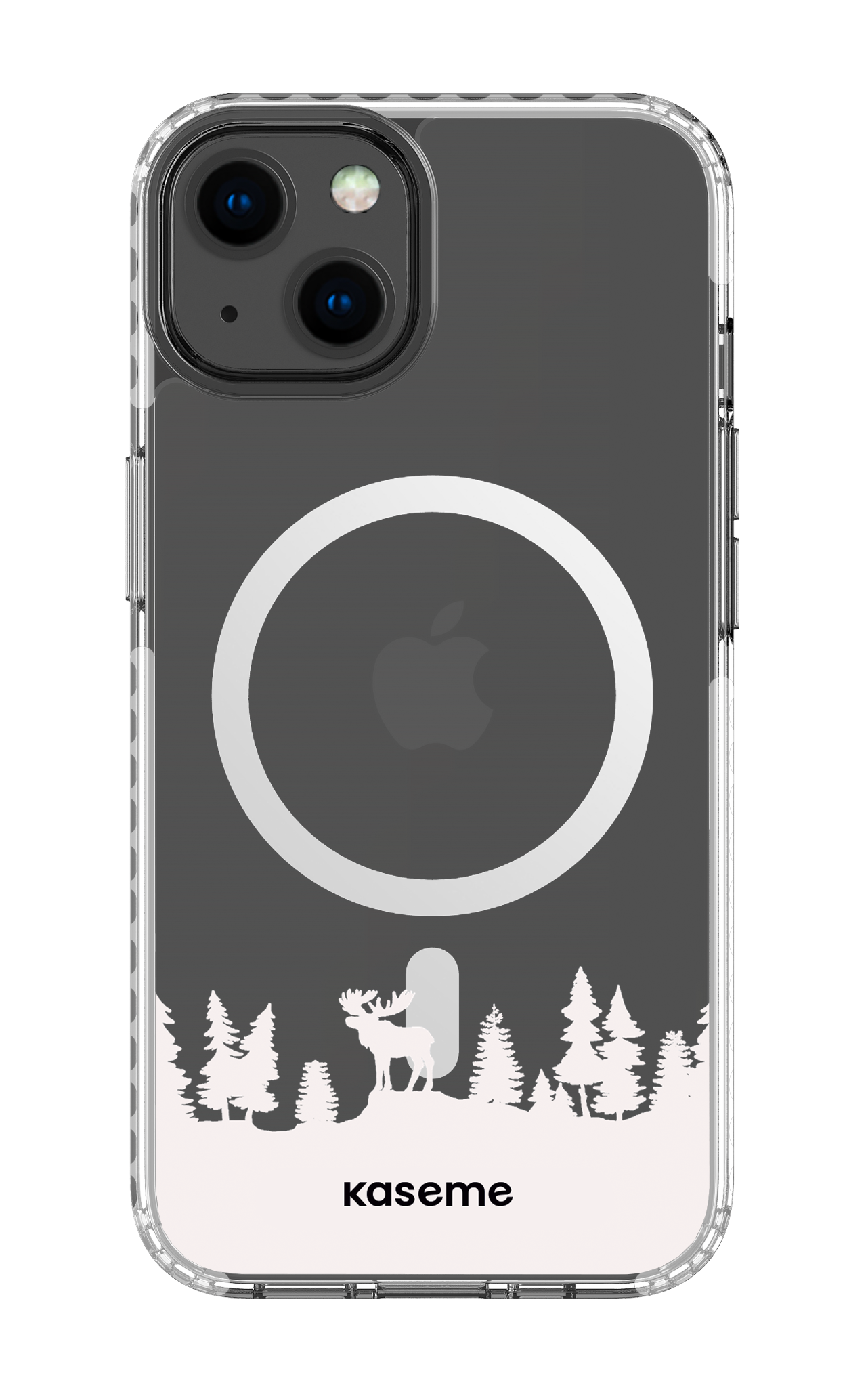 iPhone 13 Clear Case Magsafe - White The Moose Clear Case -