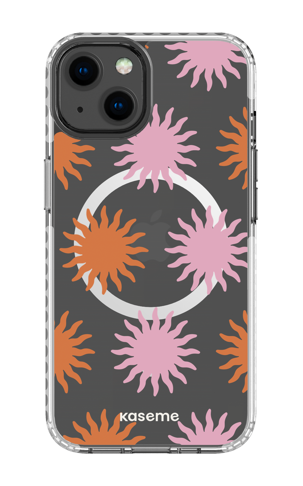 iPhone 13 Clear Case Magsafe - White Vitamin Sea Clear Case -