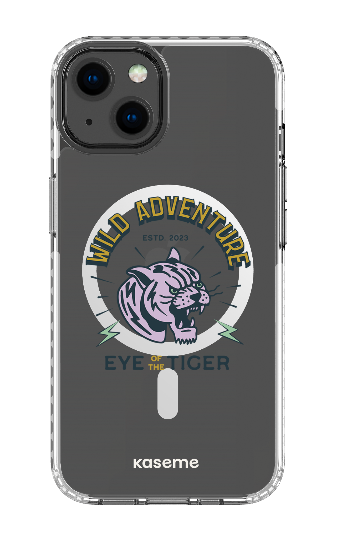 iPhone 13 Clear Case Magsafe - White Wildcats clear case -