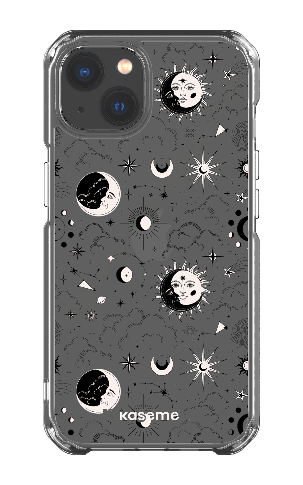 iPhone 13 Clear Case Milky Way Black Clear Case -