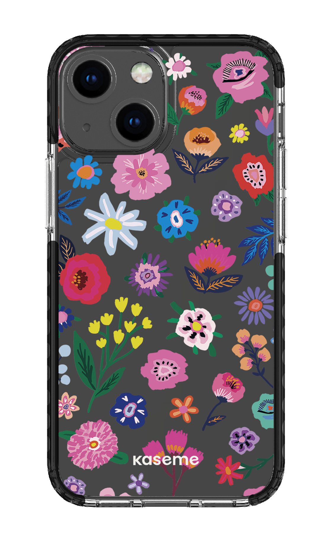 iPhone 13 Mini Clear Case - Black Aura Clear Case -