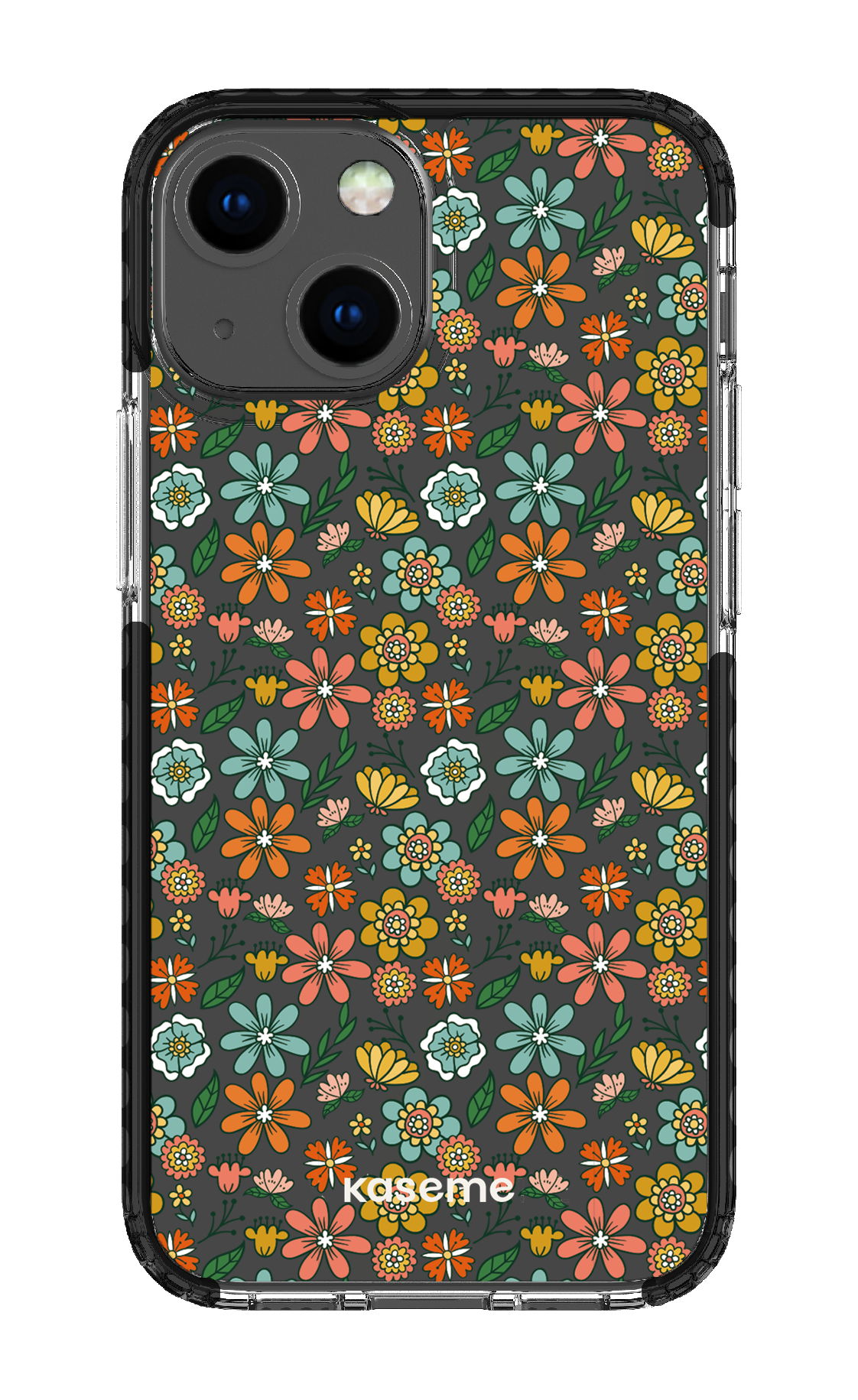 iPhone 13 Mini Clear Case - Black Bohemian Clear Case -