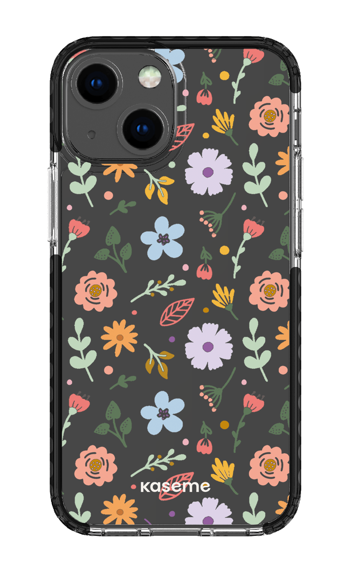 iPhone 13 Mini Clear Case - Black Charm clear case -