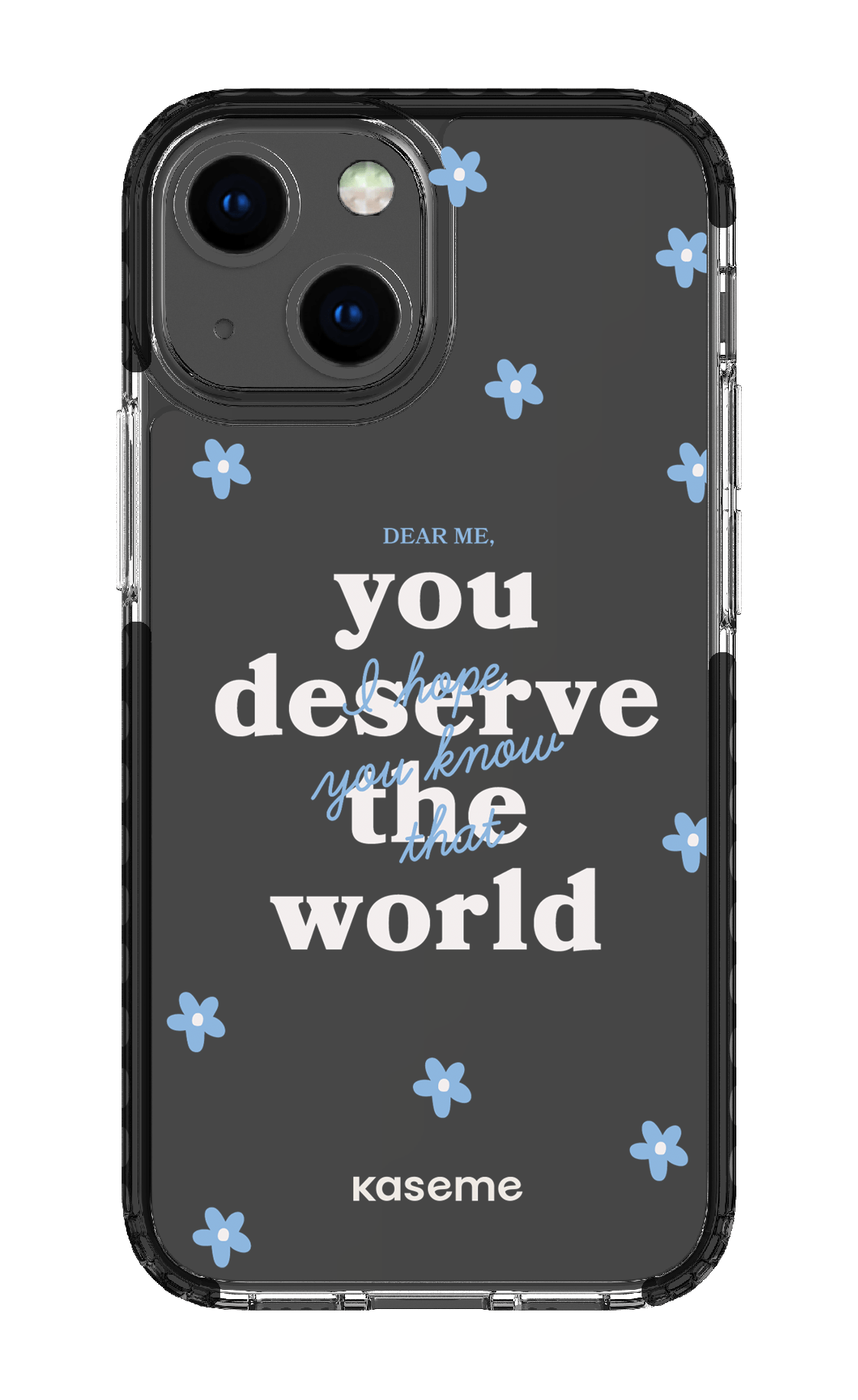 iPhone 13 Mini Clear Case - Black Dear Me clear case -