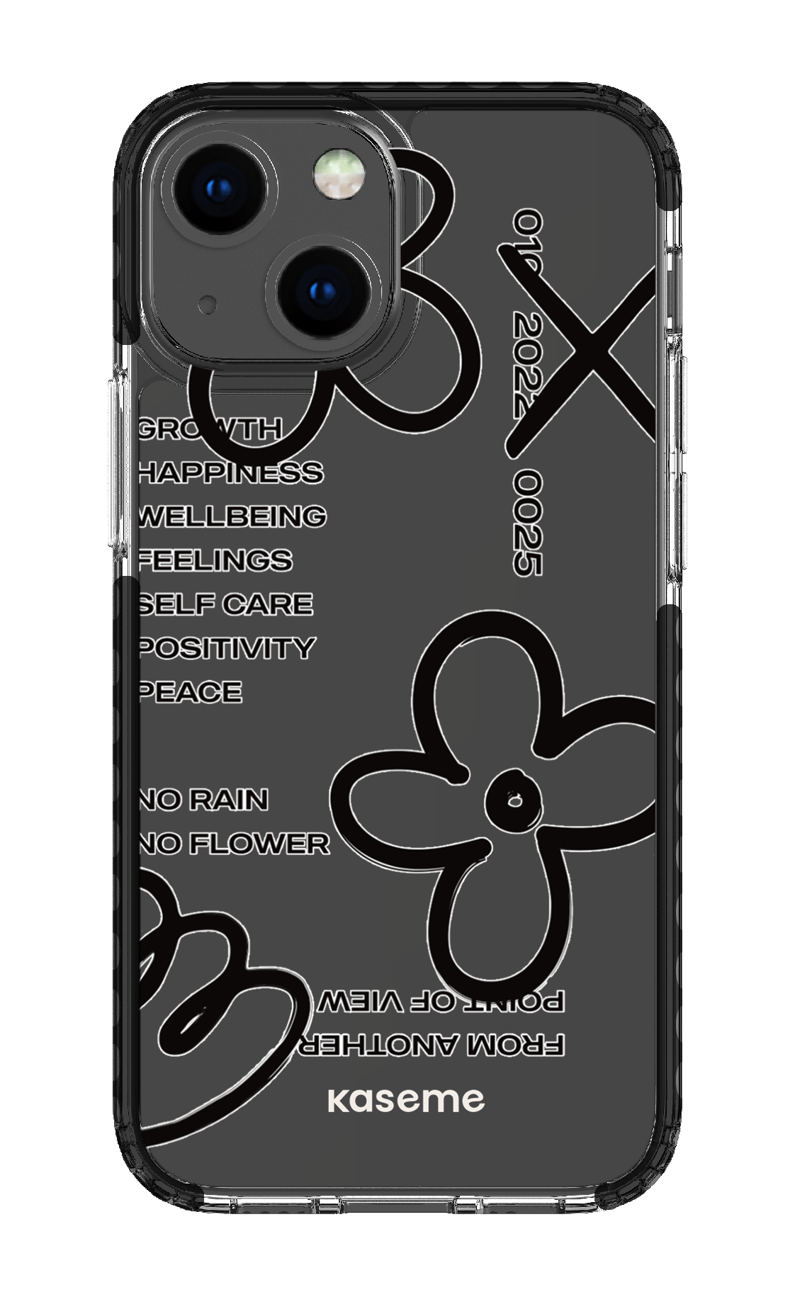 iPhone 13 Mini Clear Case - Black Feelings black Clear Case -