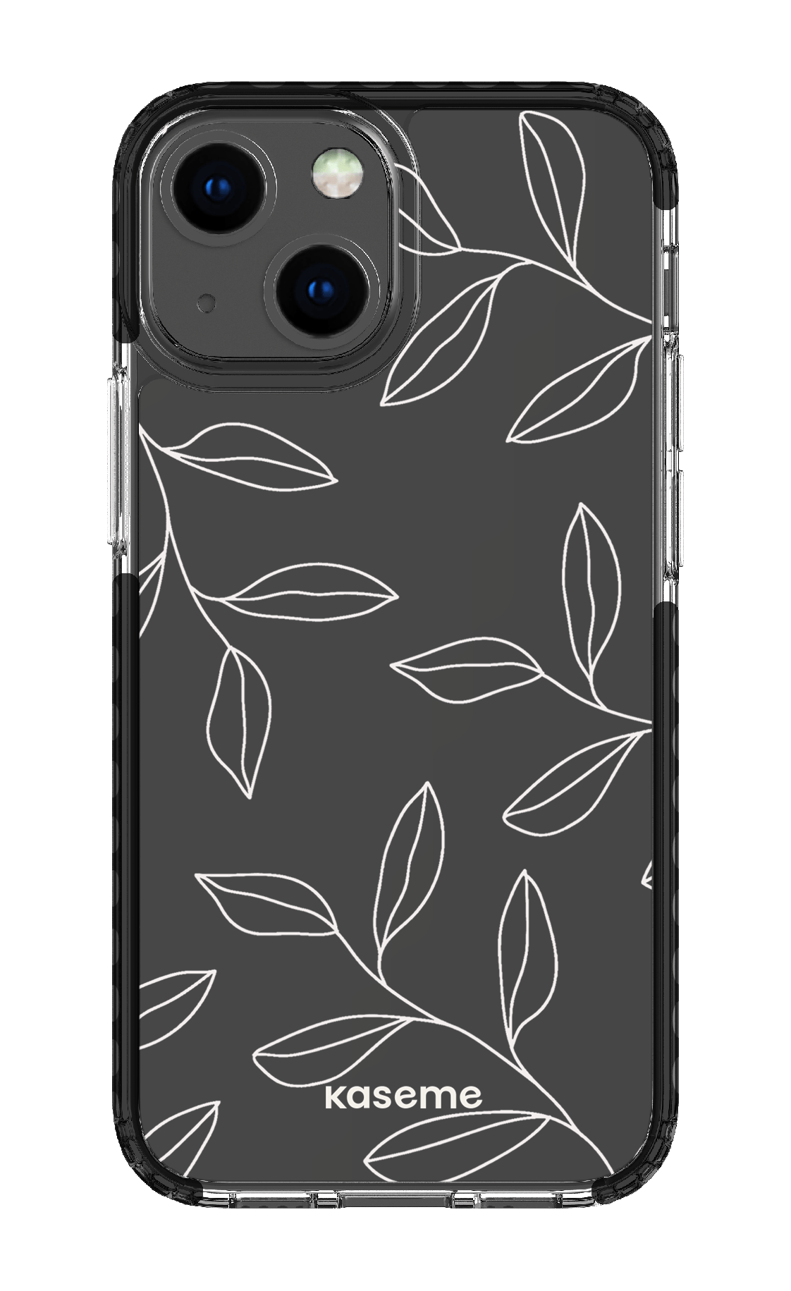 iPhone 13 Mini Clear Case - Black Gloomy Clear Case -