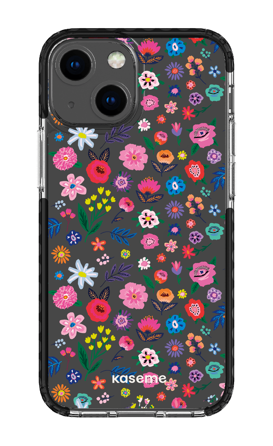 iPhone 13 Mini Clear Case - Black Hallucinate Clear Case -