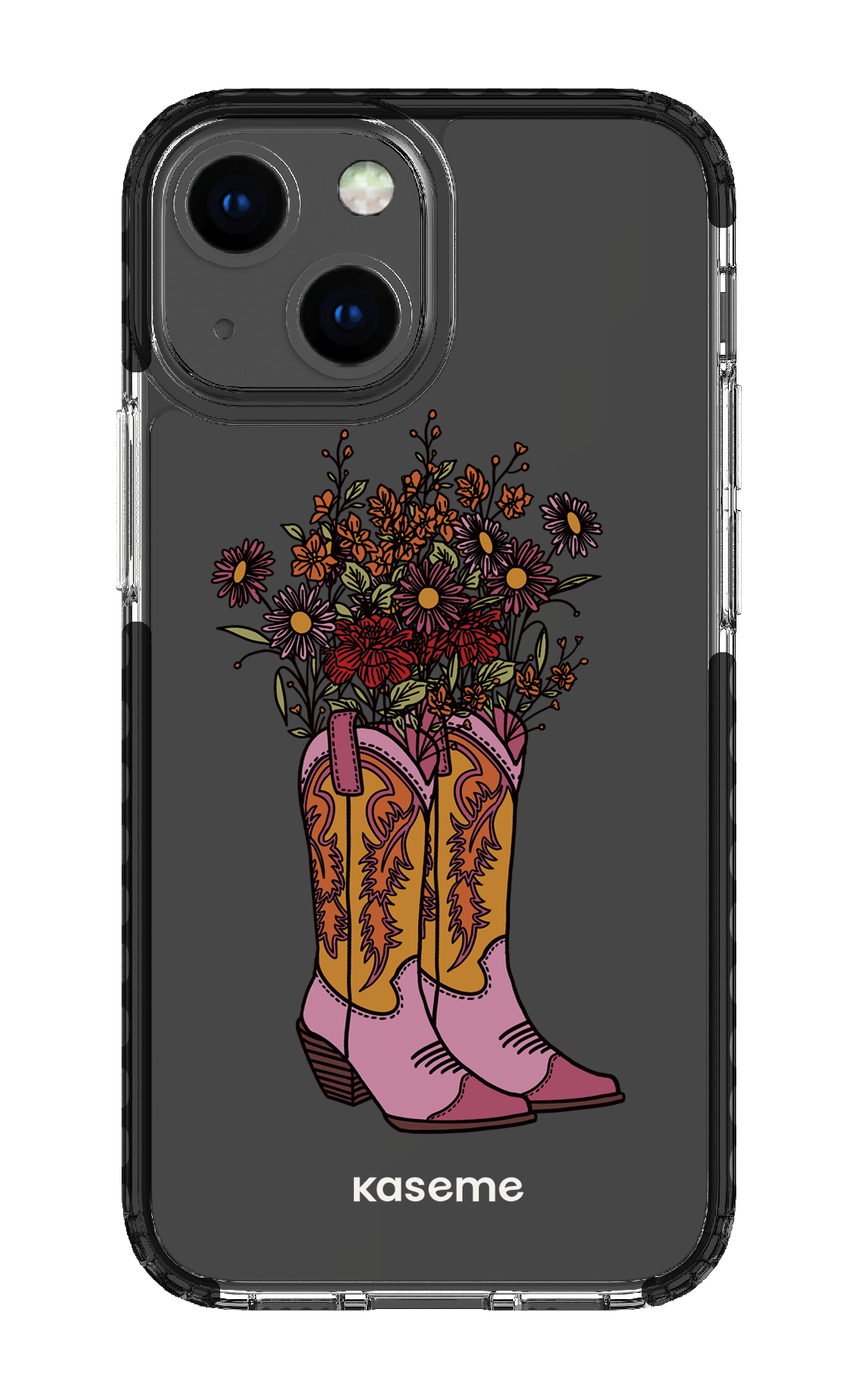 iPhone 13 Mini Clear Case - Black Howdy Clear Case -