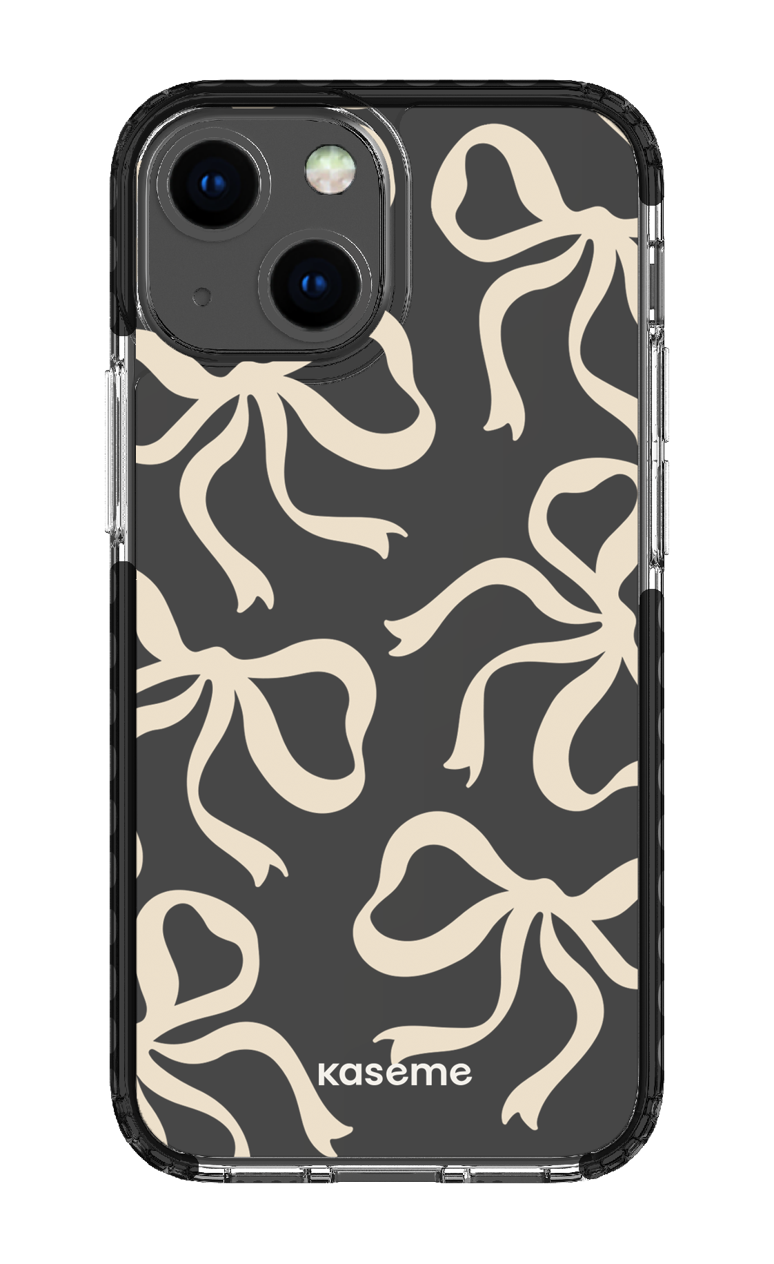 iPhone 13 Mini Clear Case - Black Lace Clear Case -