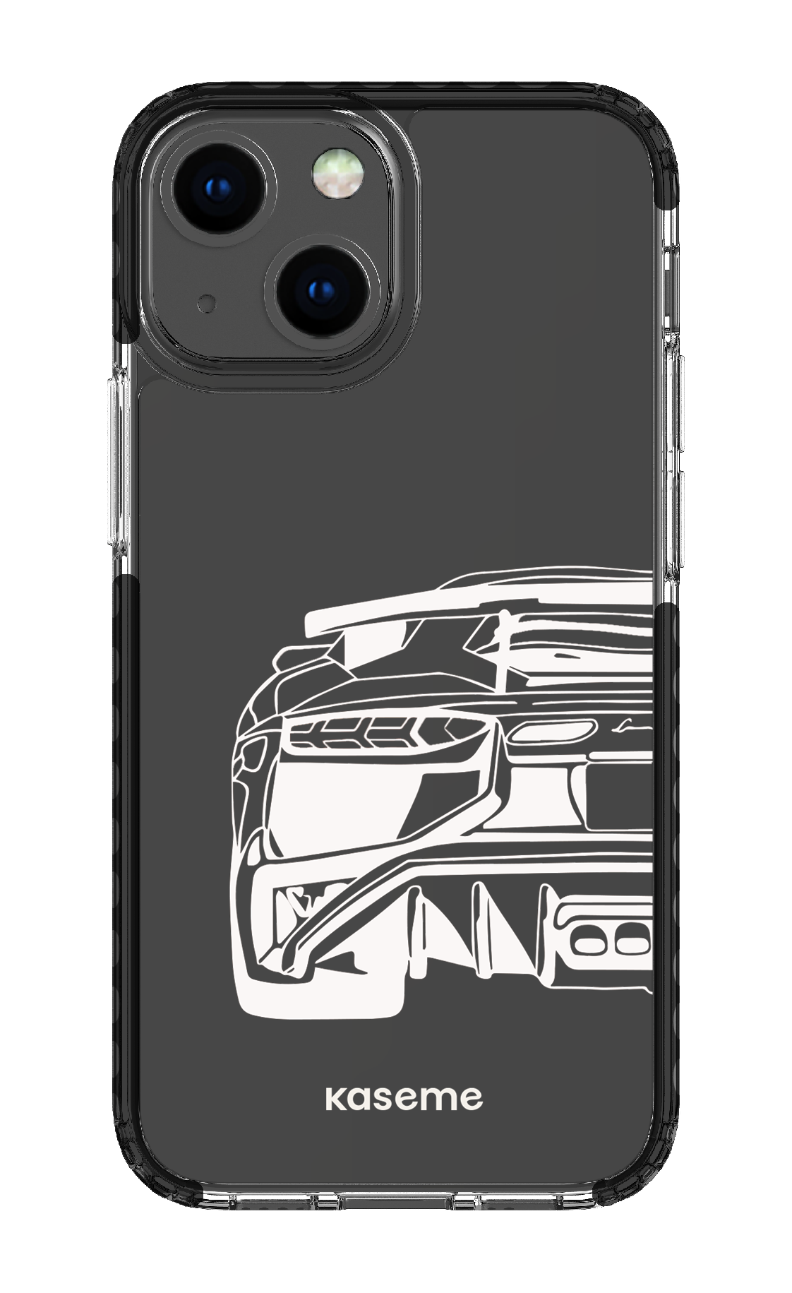 iPhone 13 Mini Clear Case - Black Lambo clear case -