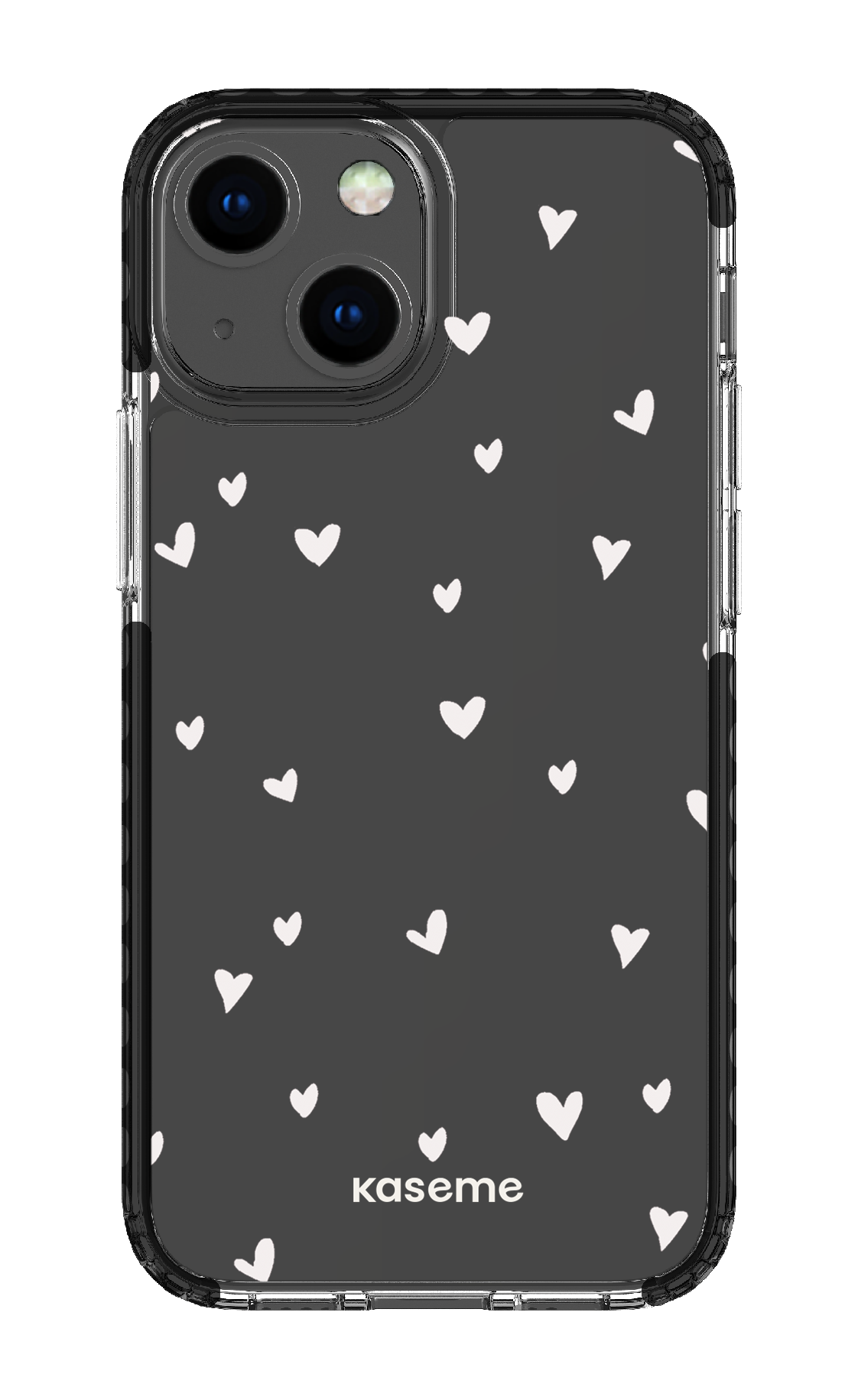 iPhone 13 Mini Clear Case - Black Lovely Clear Case -