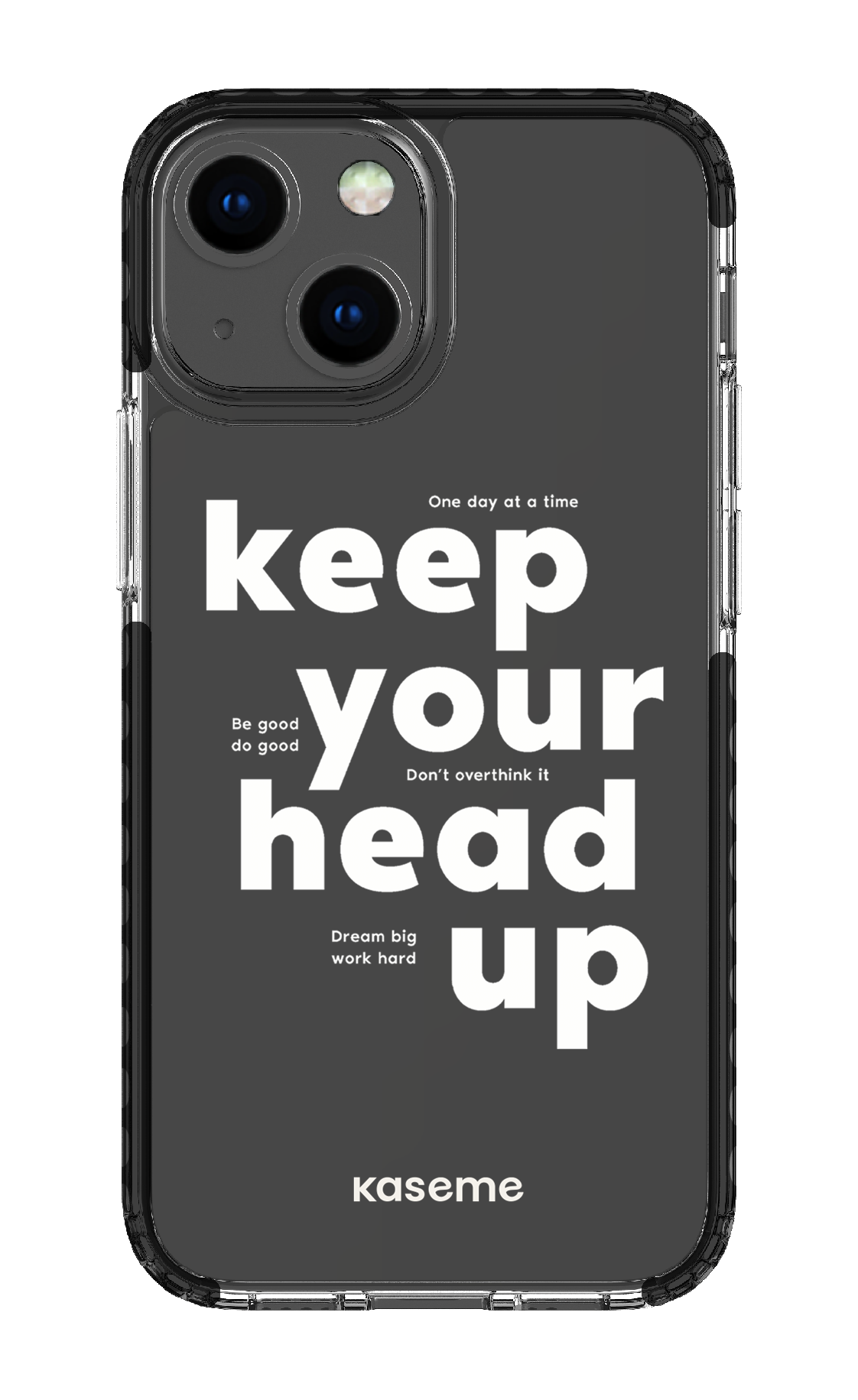 iPhone 13 Mini Clear Case - Black Mindset Clear Case -