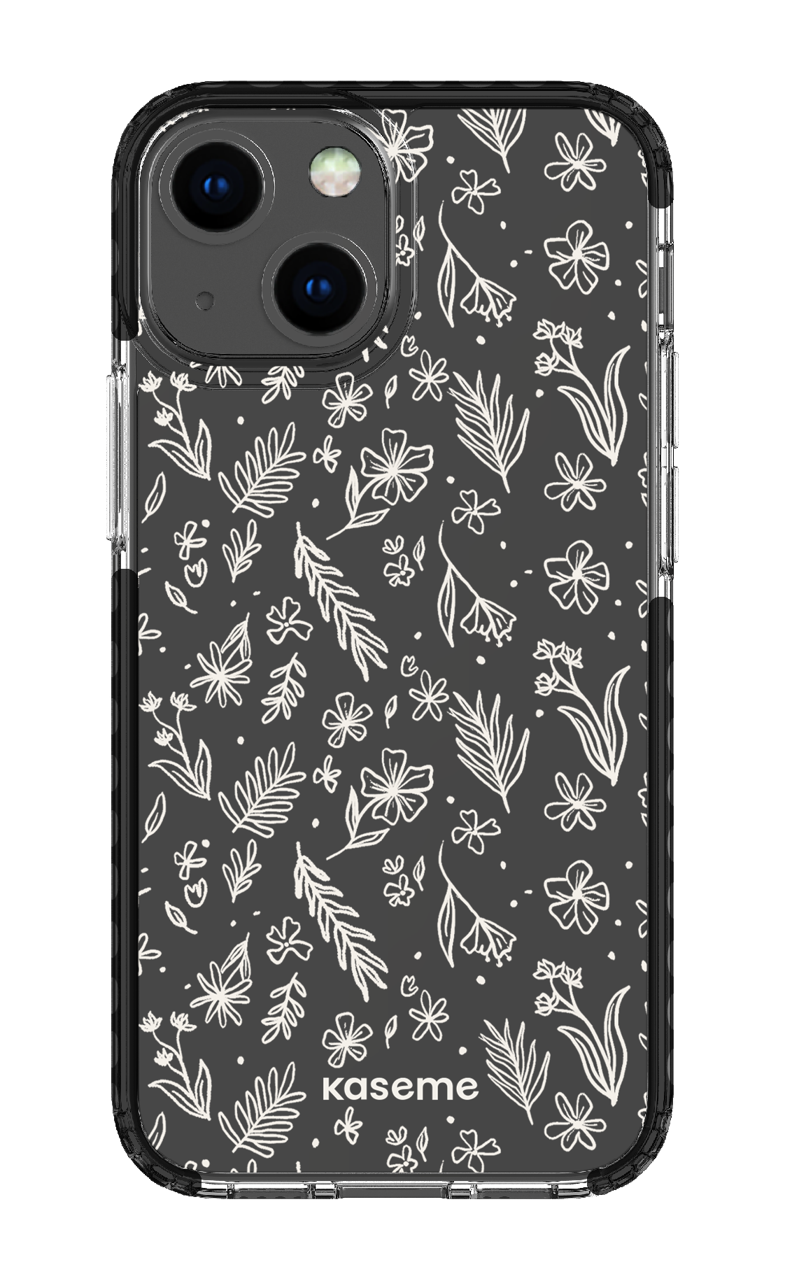 iPhone 13 Mini Clear Case - Black Olive Branch Clear Case -