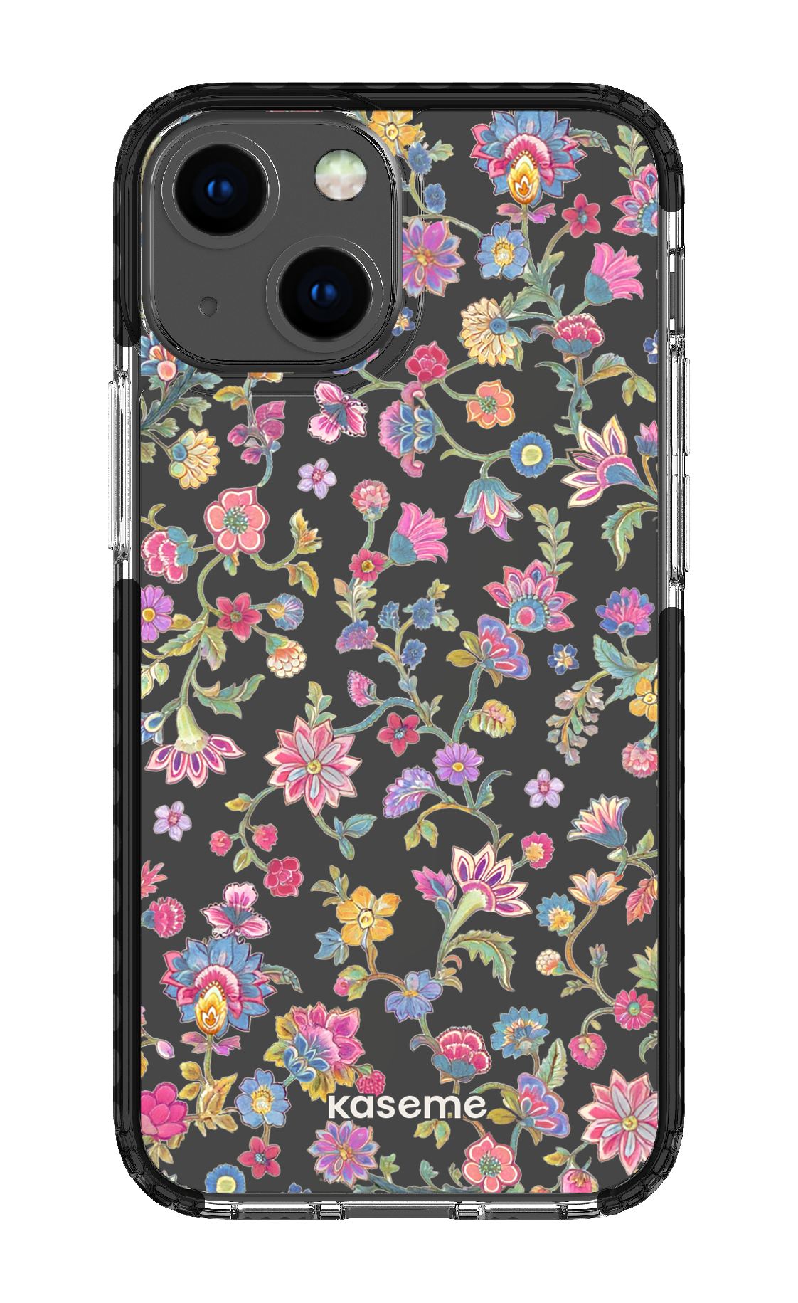 iPhone 13 Mini Clear Case - Black Secret Garden Clear Case -