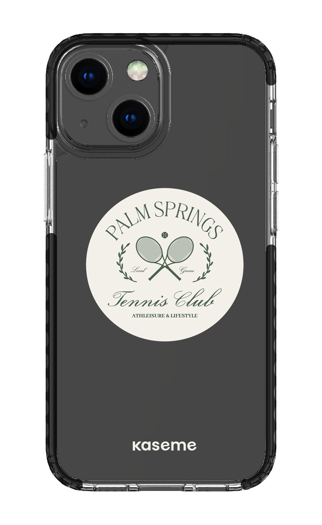 iPhone 13 Mini Clear Case - Black Serve it up Clear Case -