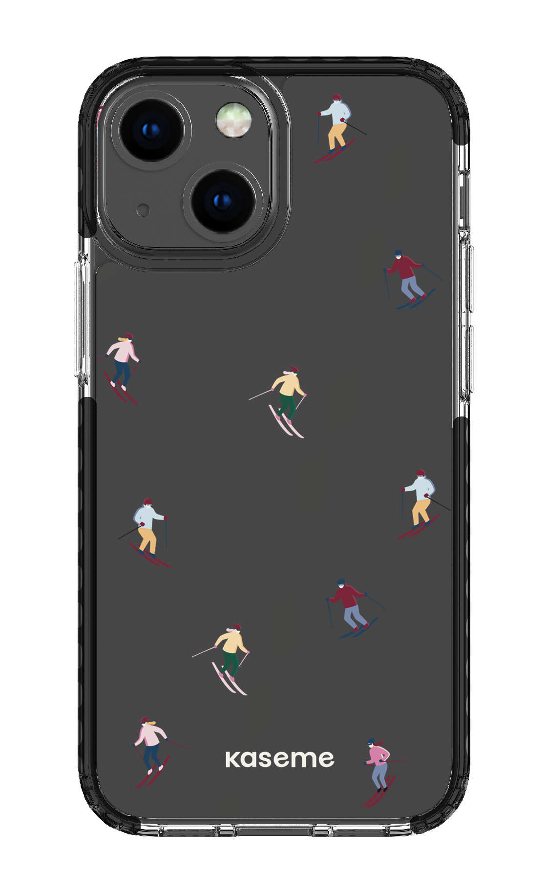 iPhone 13 Mini Clear Case - Black Slope Clear Case -