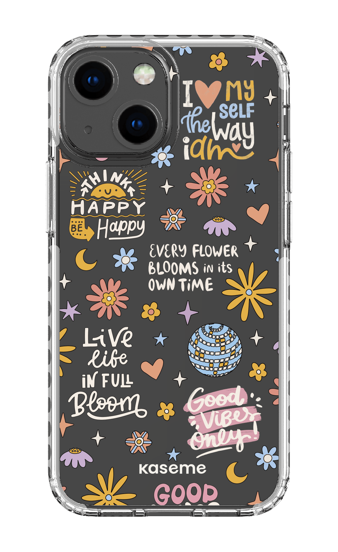 iPhone 13 Mini Clear Case - White Candid clear case -