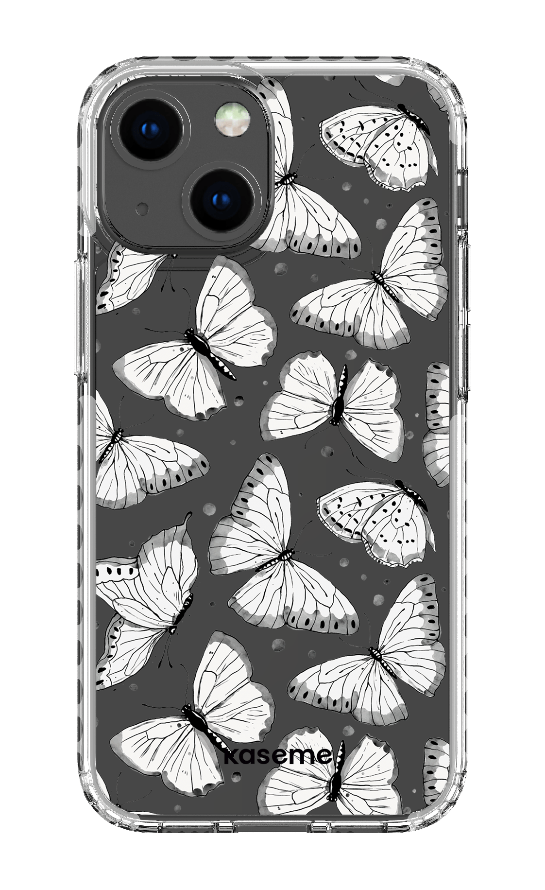 iPhone 13 Mini Clear Case - White Float Clear Case -