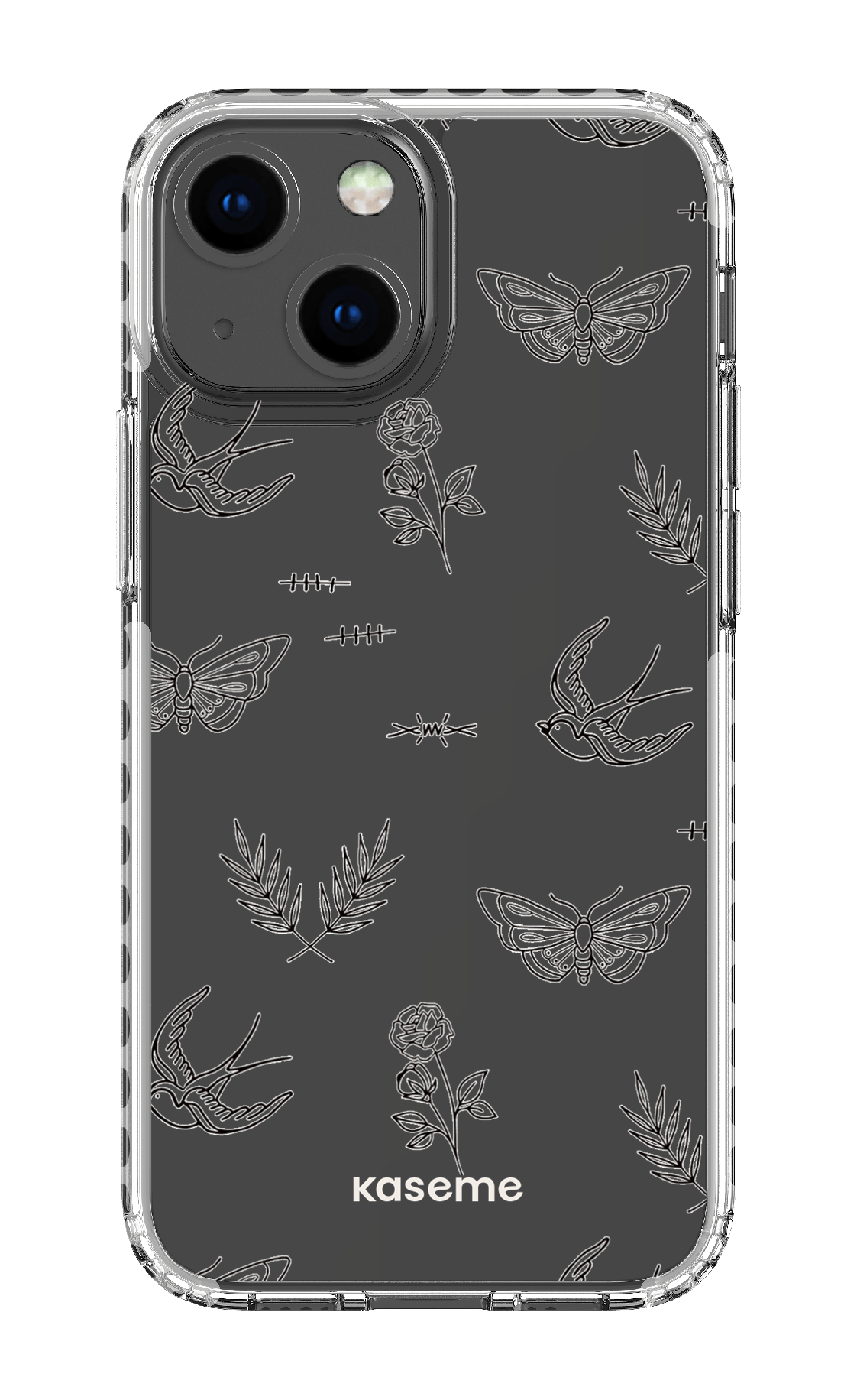 iPhone 13 Mini Clear Case - White Ink Clear Case -