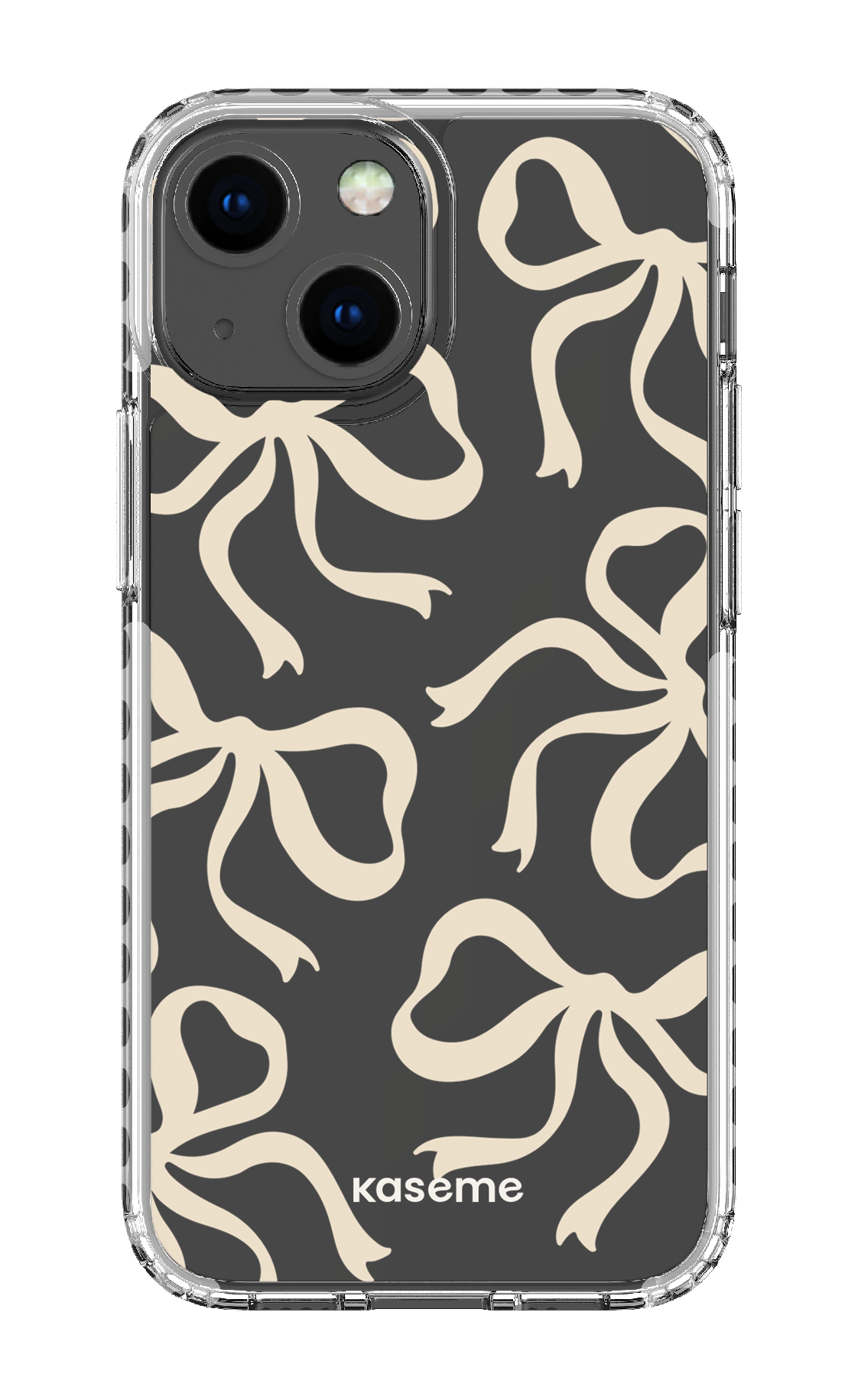 iPhone 13 Mini Clear Case - White Lace Clear Case -