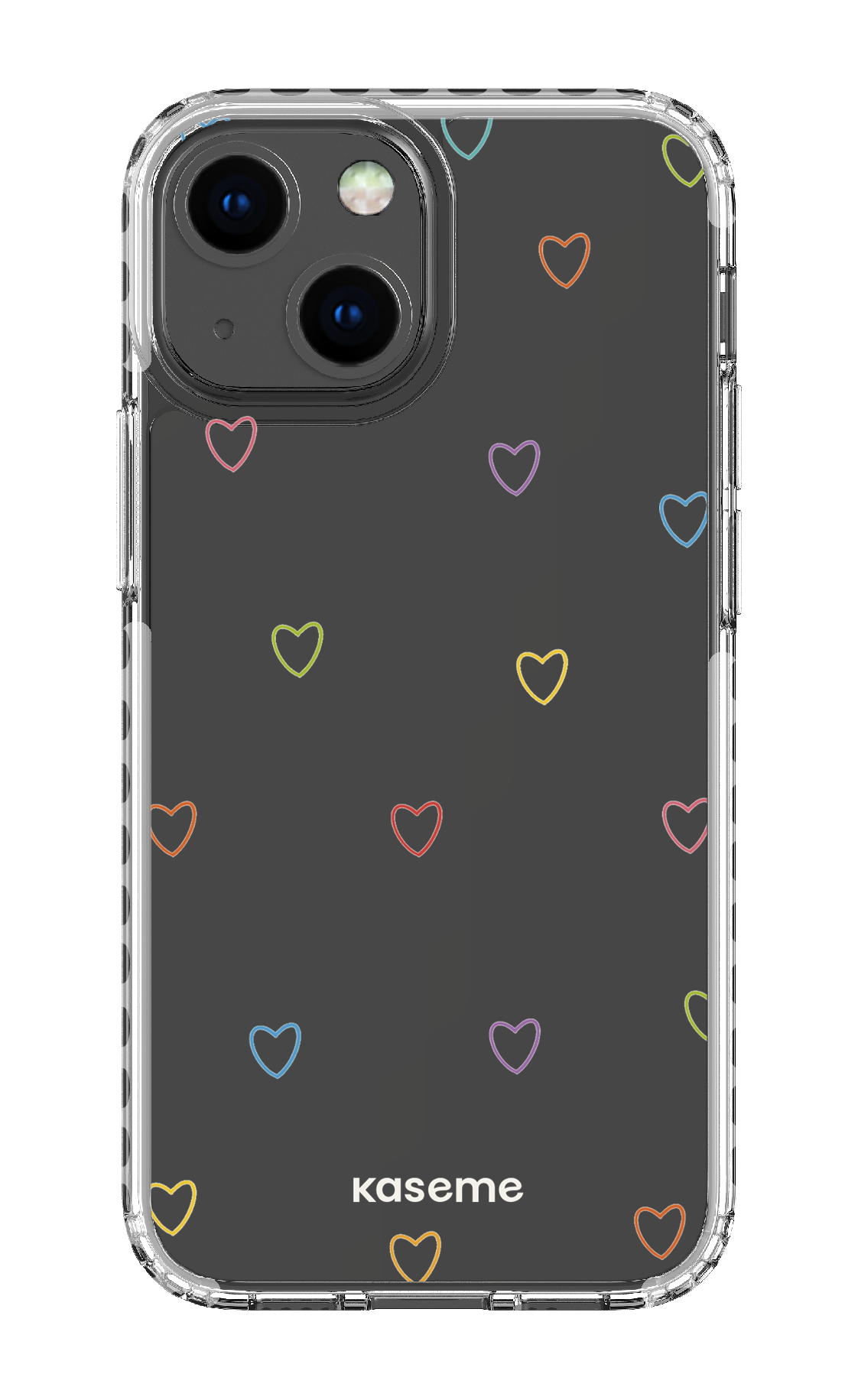 iPhone 13 Mini Clear Case - White Love Wins Clear Case -