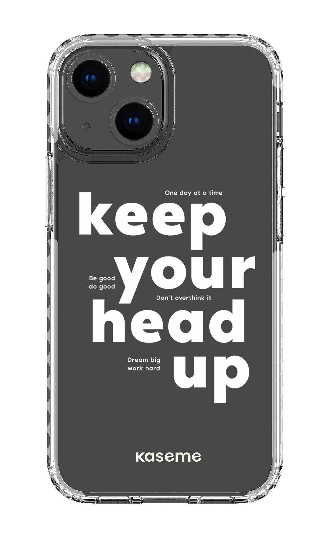 iPhone 13 Mini Clear Case - White Mindset Clear Case -