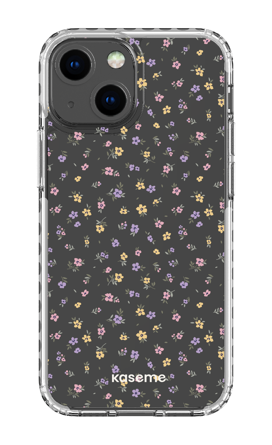iPhone 13 Mini Clear Case - White Porcelain Blossom Clear Case -