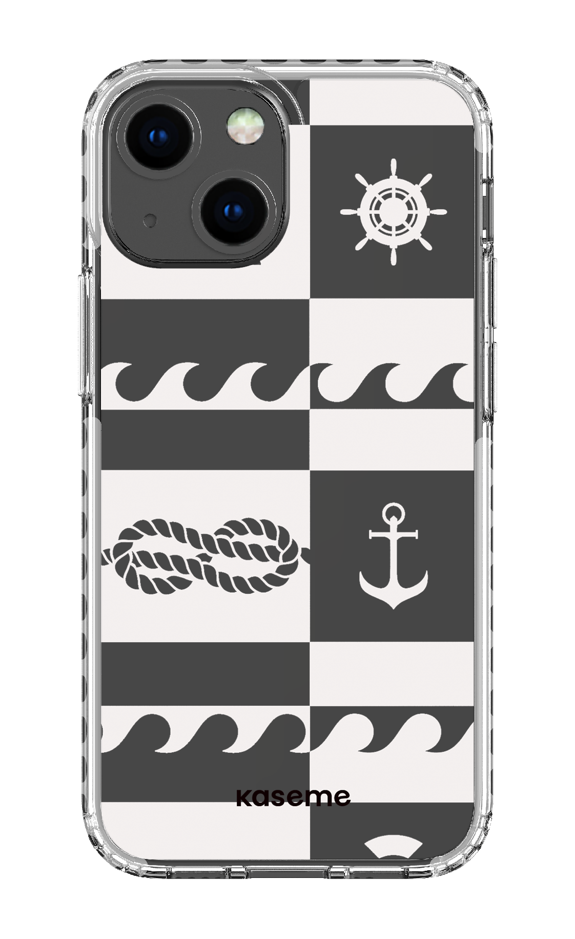 iPhone 13 Mini Clear Case - White Sail Clear Case -